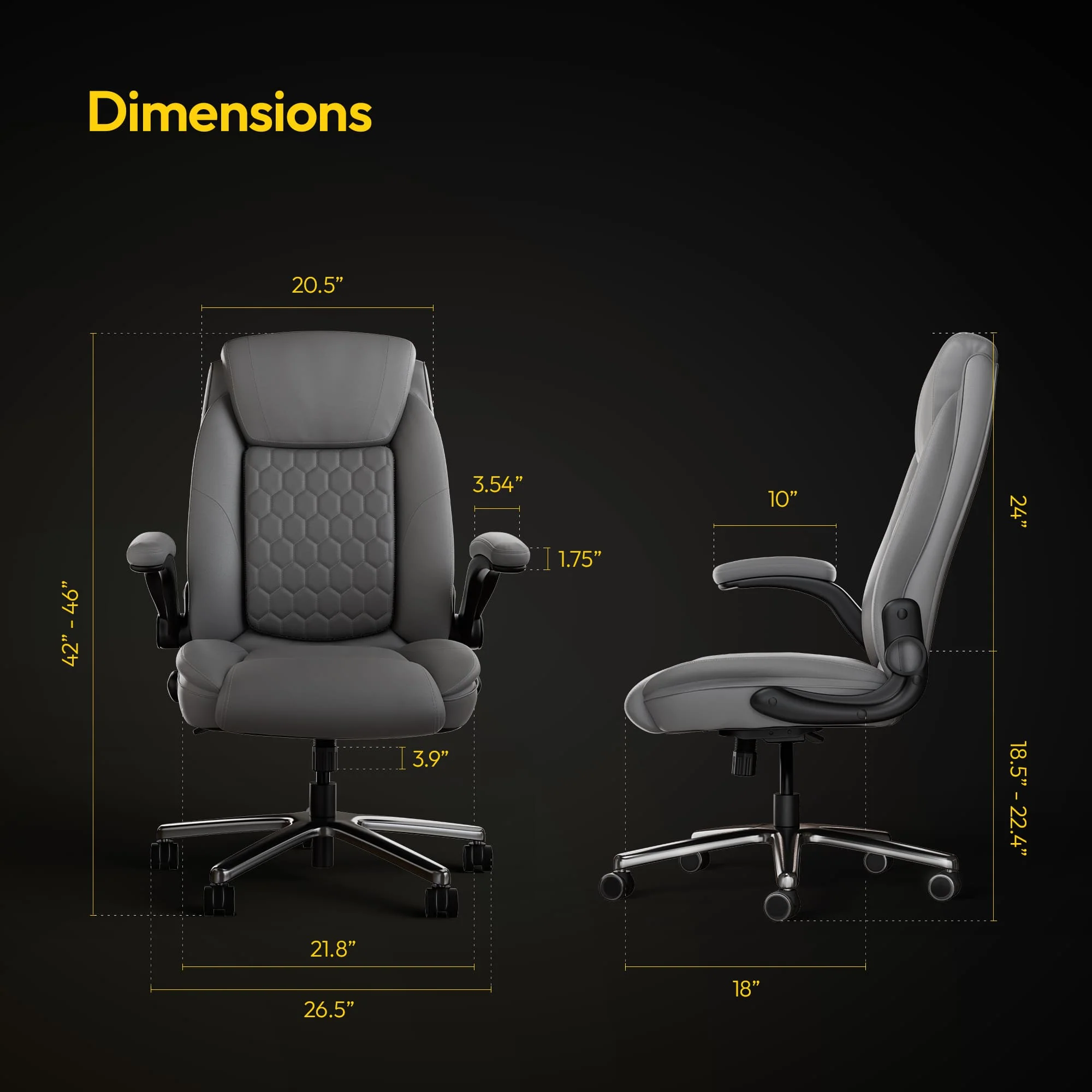 Frido 3D Posture Plus Ergonomic Chair - Image 15