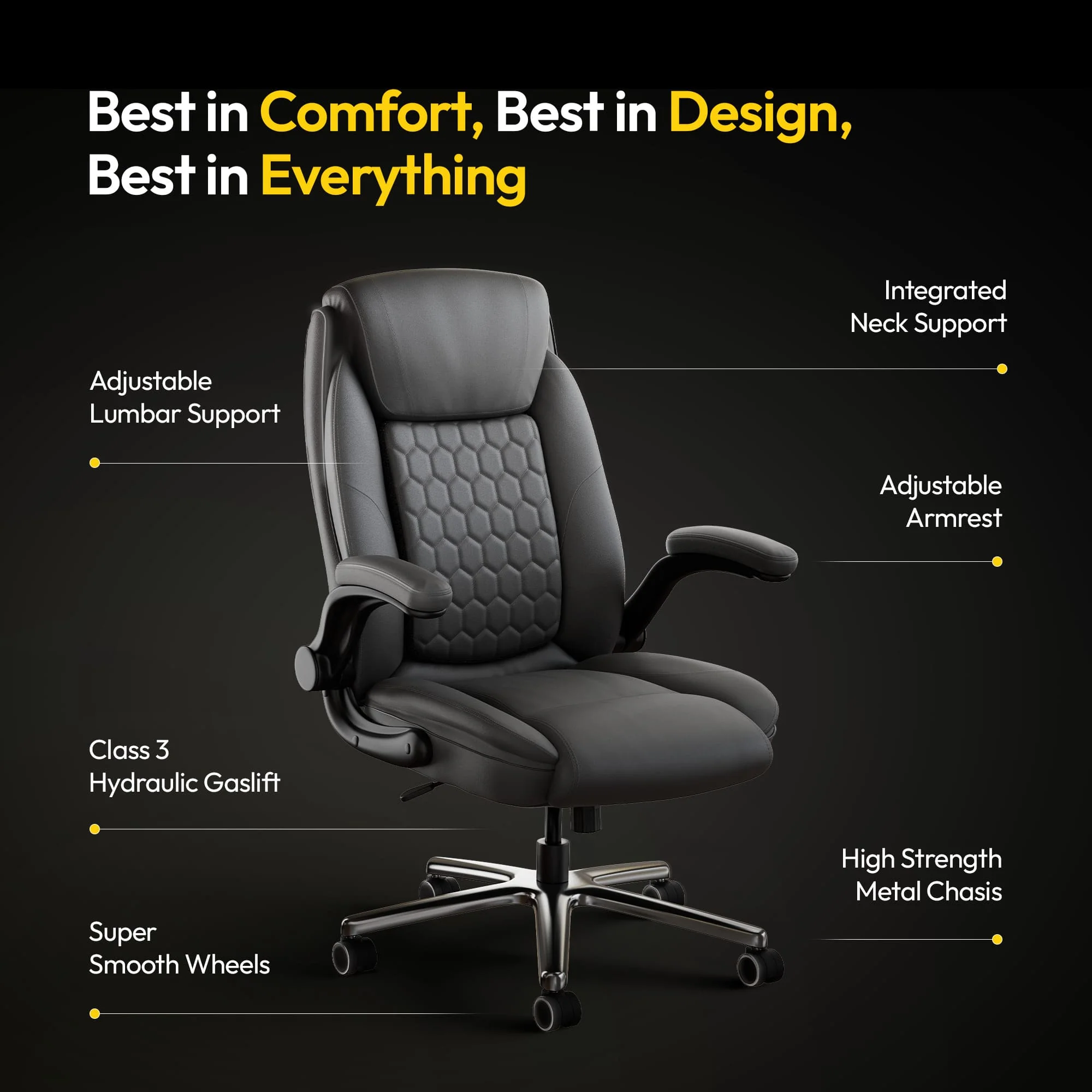 Frido 3D Posture Plus Ergonomic Chair - Image 3