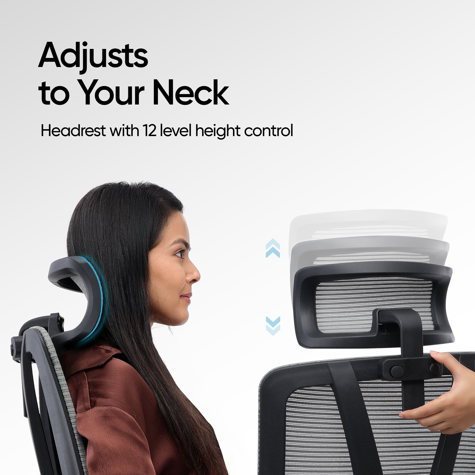 Frido AeroMesh Classic Ergo Chair - With Headrest - Image 12