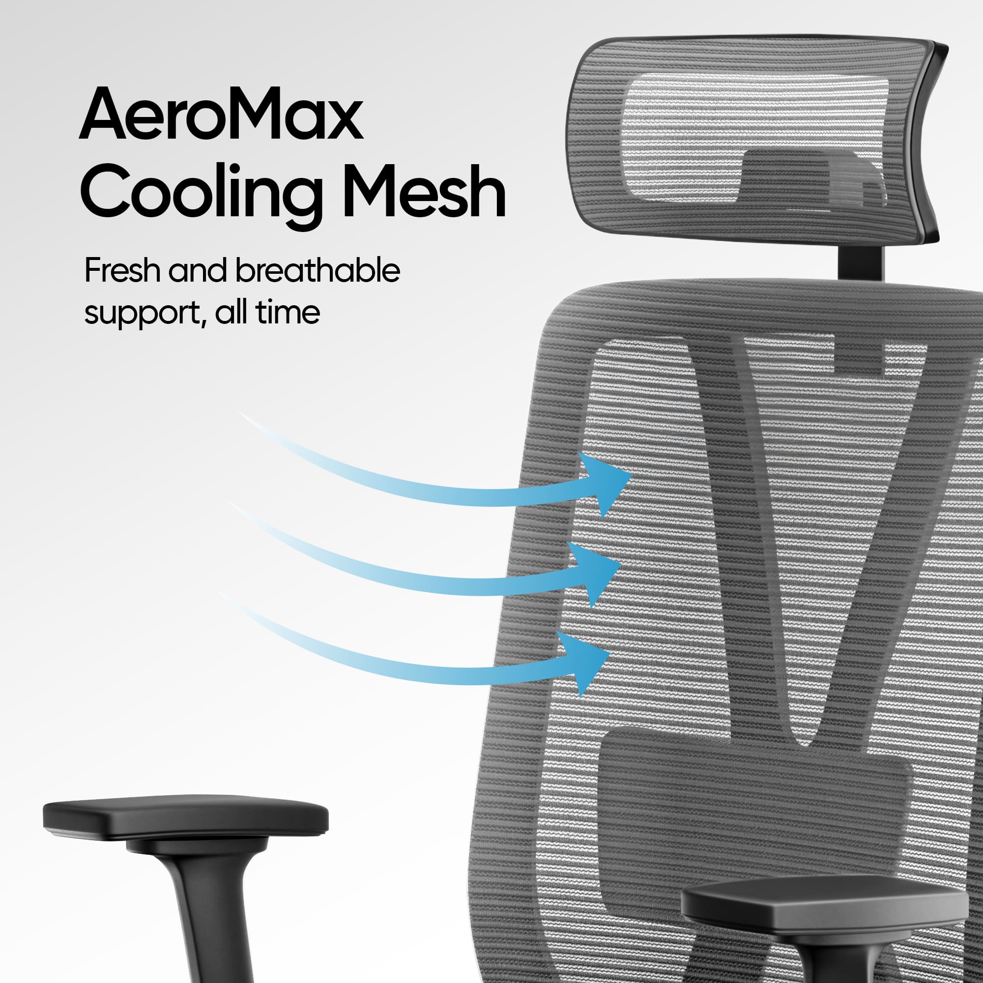 Frido AeroMesh Classic Ergo Chair - With Headrest - Image 8