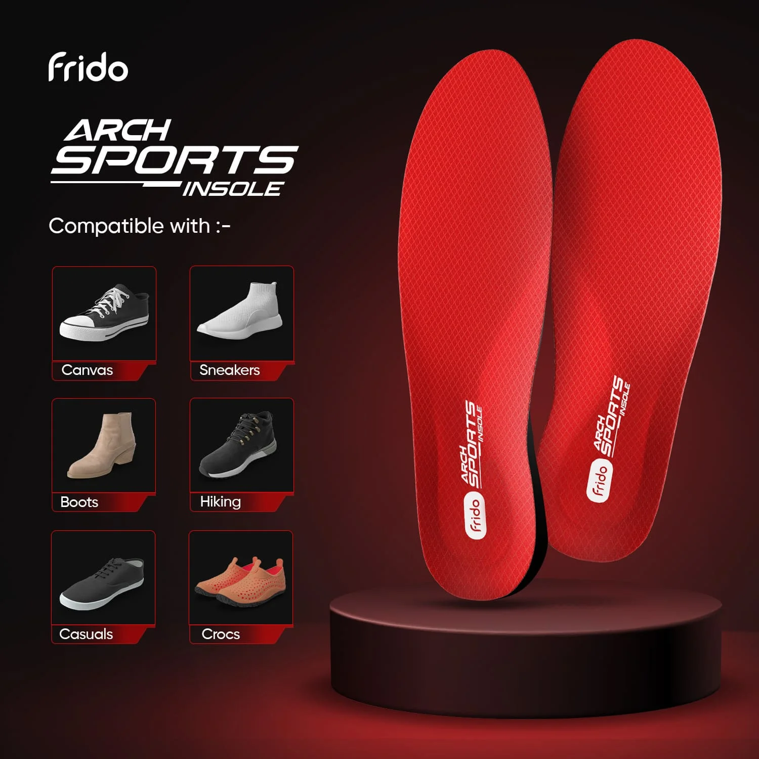 Frido Arch Sports Insole - Image 3