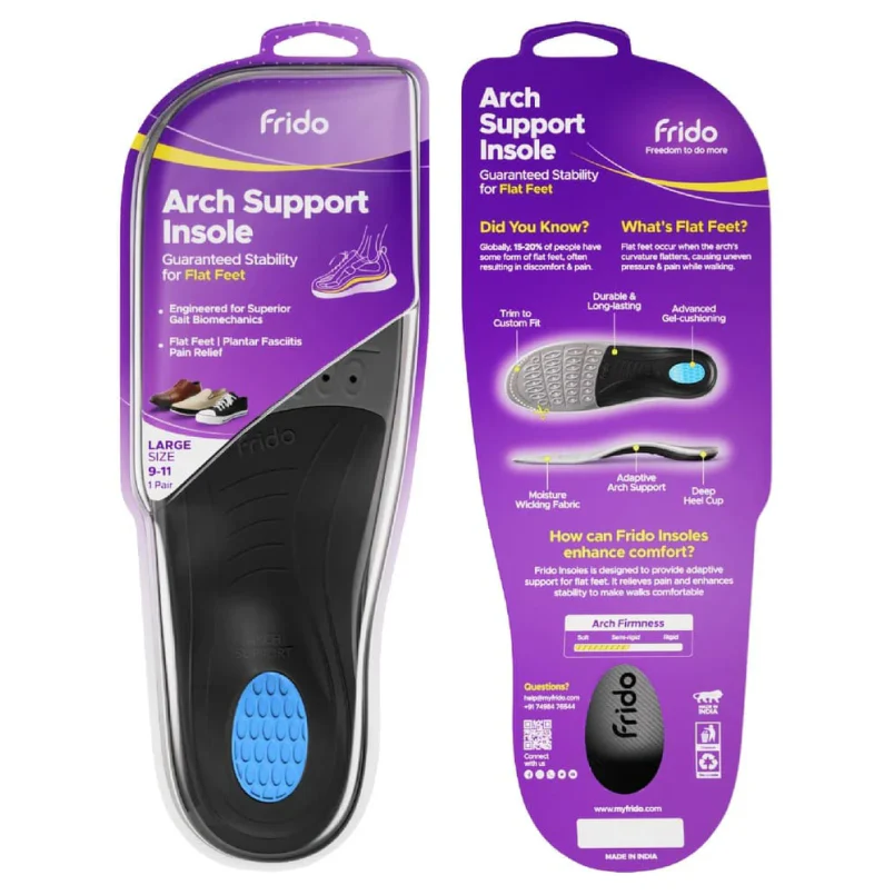 Frido Arch Support Insoles Rigid + Semi Rigid Combo - Image 4