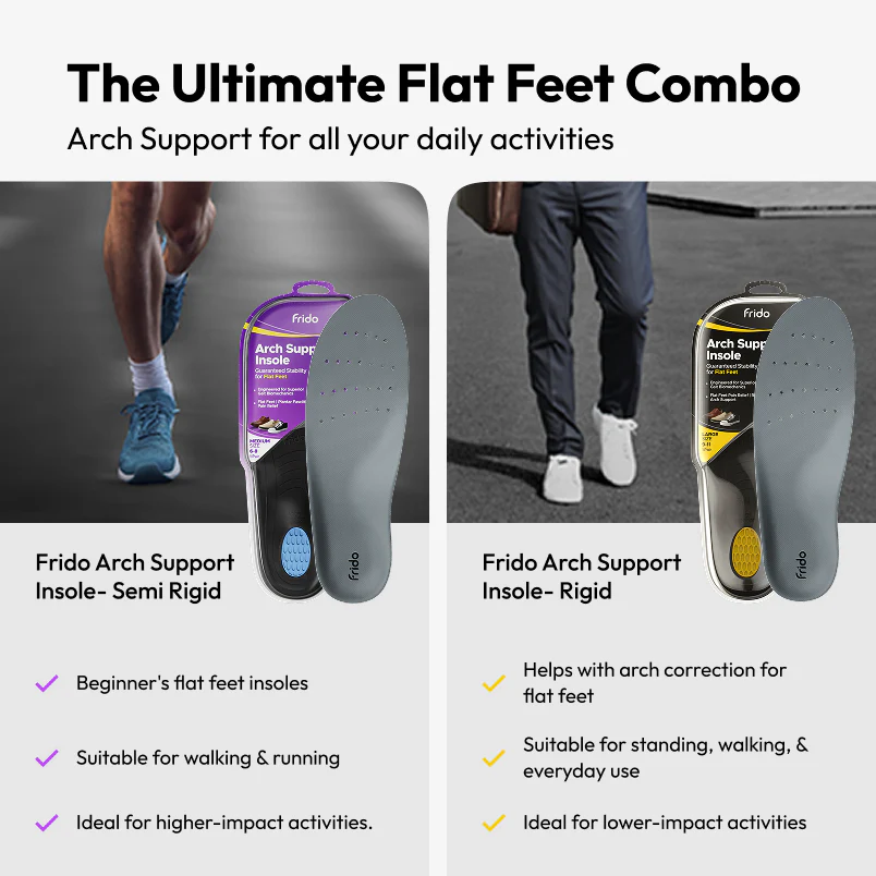 Frido Arch Support Insoles Rigid + Semi Rigid Combo - Image 5