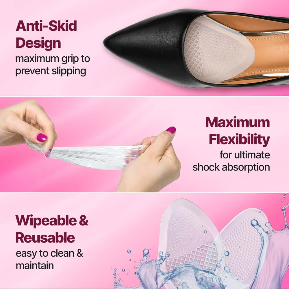 Frido Ouch Free High Heels Ball of Foot Cushions - Image 5