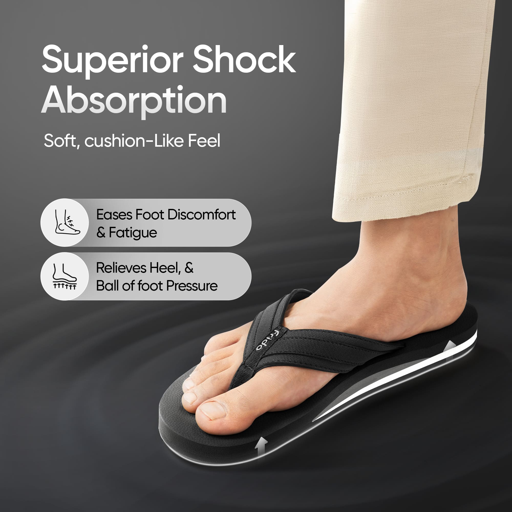 Frido Cloud Comfort Arch Support Slippers - Image 25