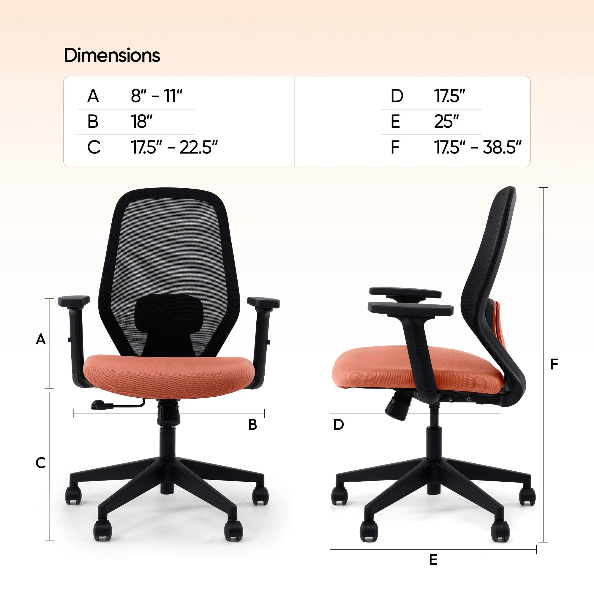 Frido Glide Ergo Chair - Image 35