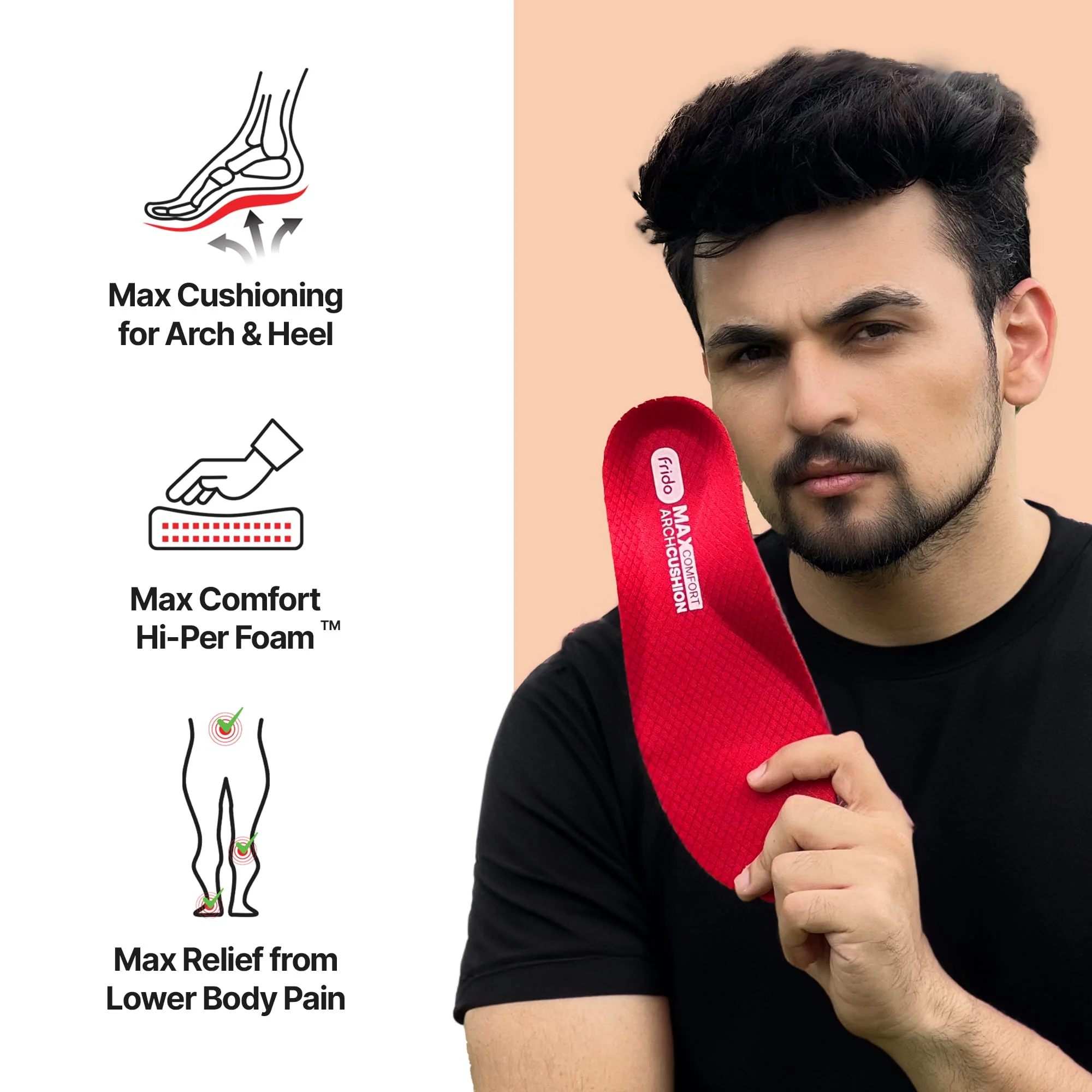 Frido Max Comfort Arch Cushion Insoles - Image 4
