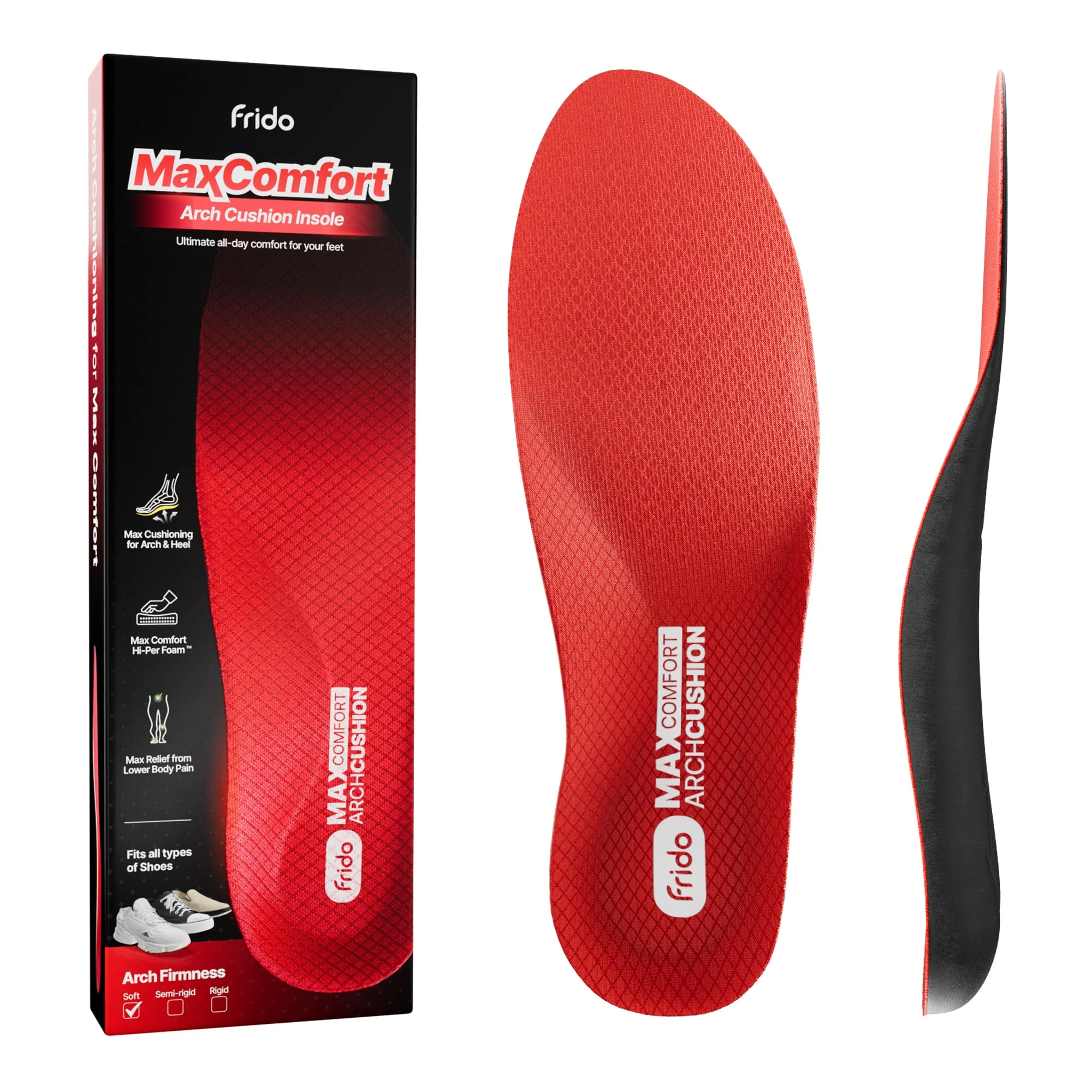Frido Max Comfort Arch Cushion Insoles - Image 6