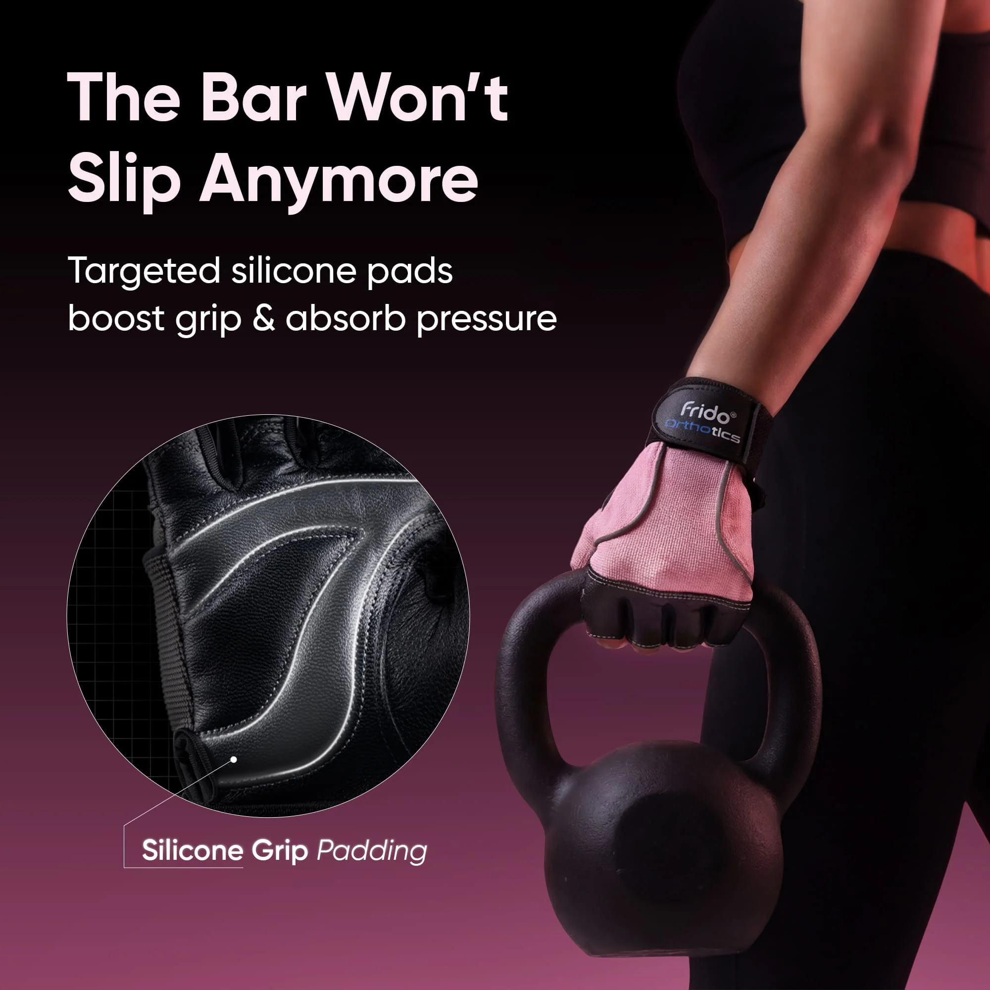 Frido Orthotics Comfort Gym Gloves - Image 10