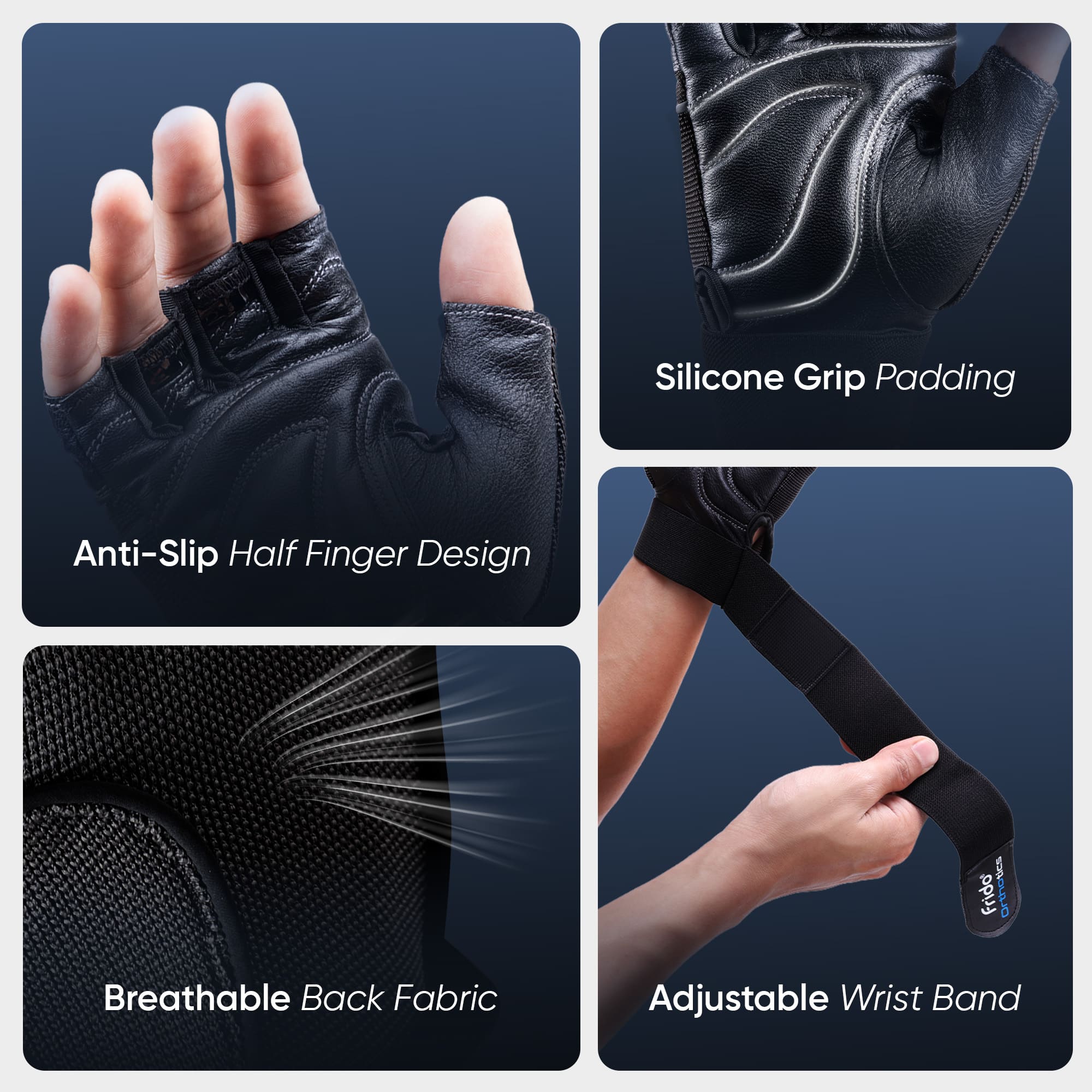 Frido Orthotics Comfort Gym Gloves - Image 19