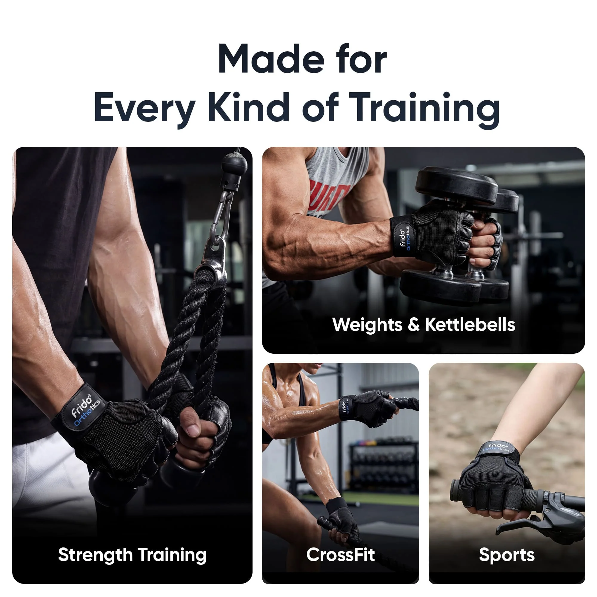 Frido Orthotics Comfort Gym Gloves - Image 22