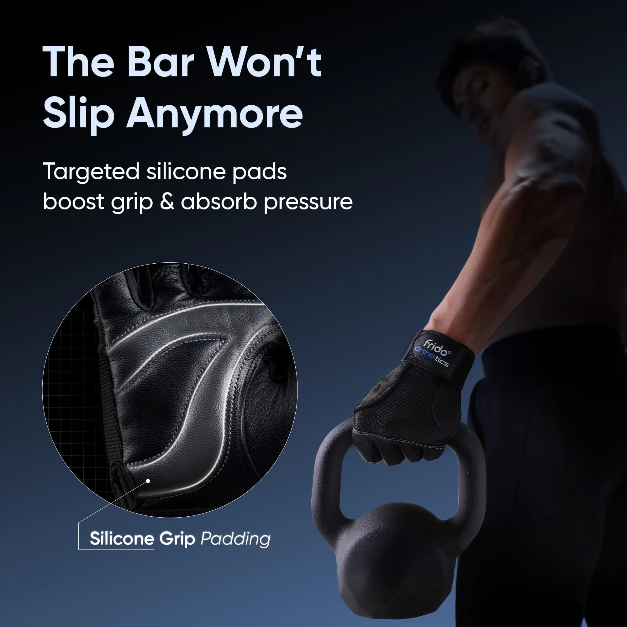 Frido Orthotics Comfort Gym Gloves - Image 28