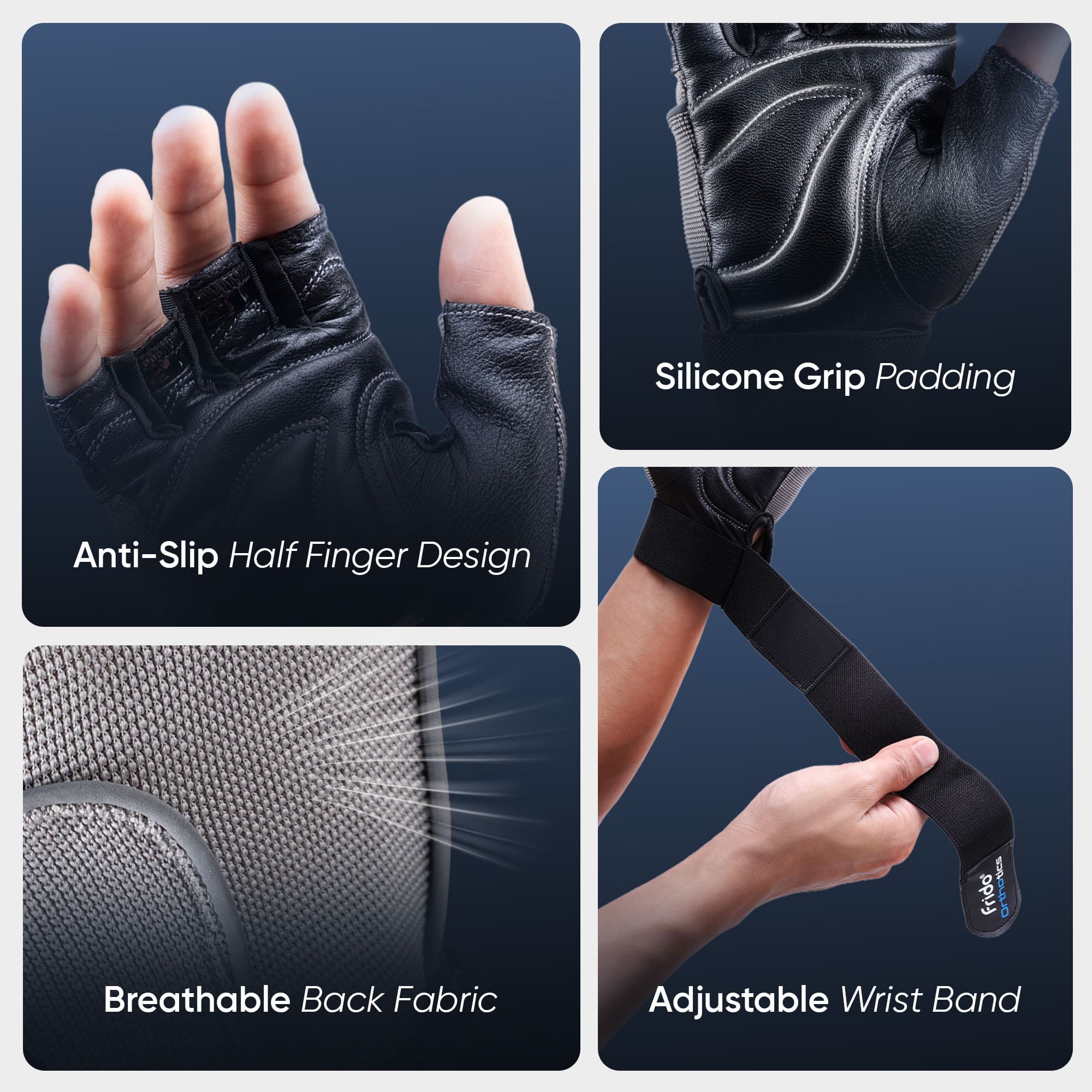 Frido Orthotics Comfort Gym Gloves - Image 31