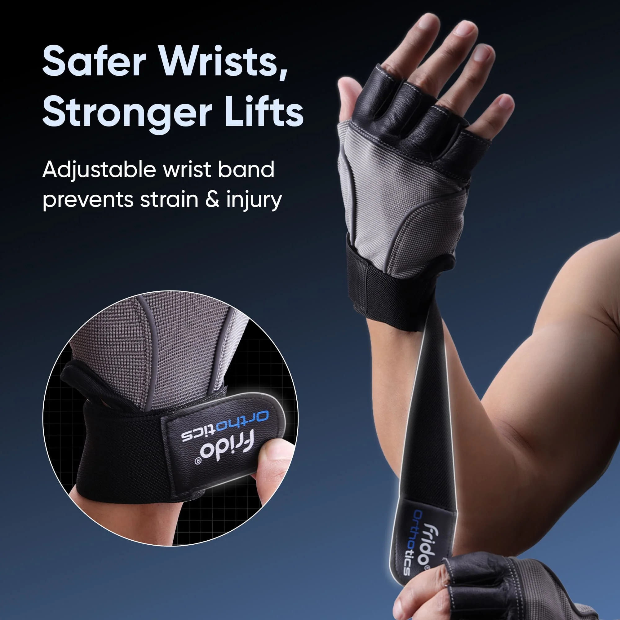 Frido Orthotics Comfort Gym Gloves - Image 40