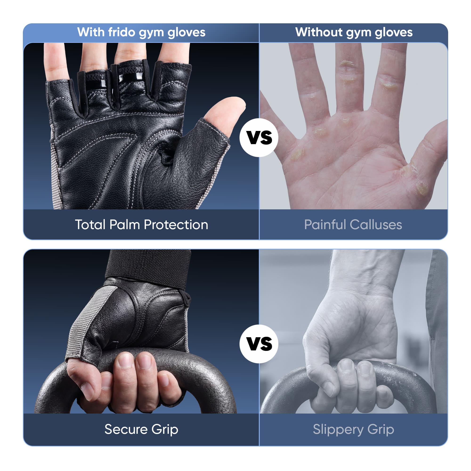 Frido Orthotics Comfort Gym Gloves - Image 42