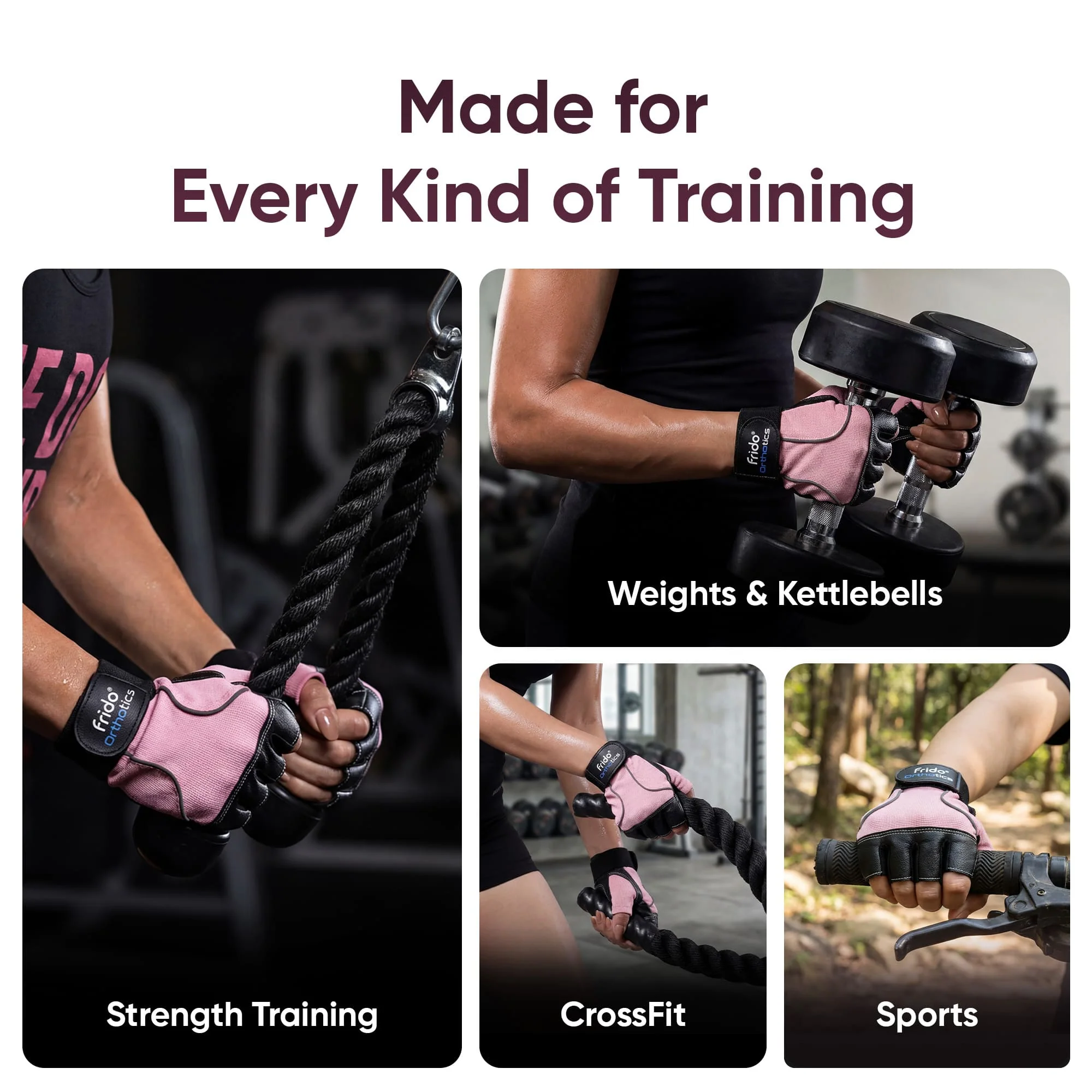 Frido Orthotics Comfort Gym Gloves - Image 6