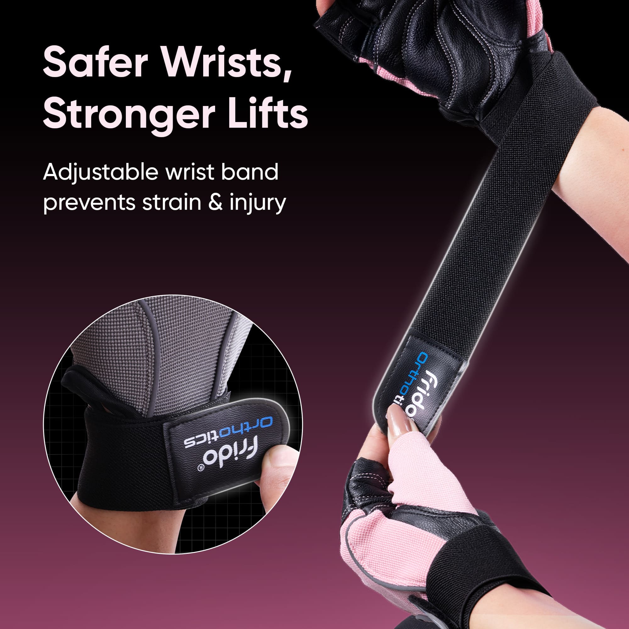 Frido Orthotics Comfort Gym Gloves - Image 7