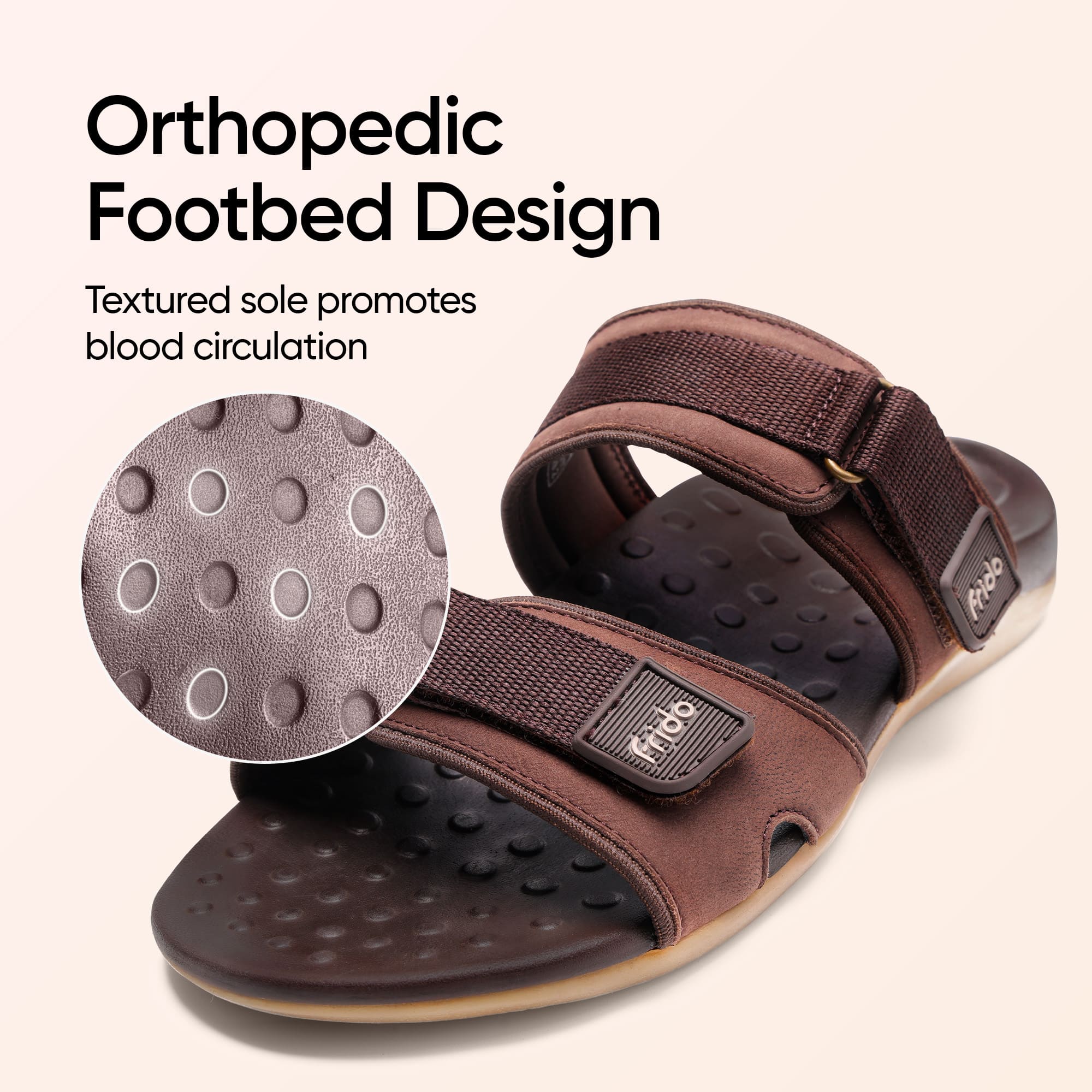 Frido Men's Orthotics Dual Strap Sandals - Image 20