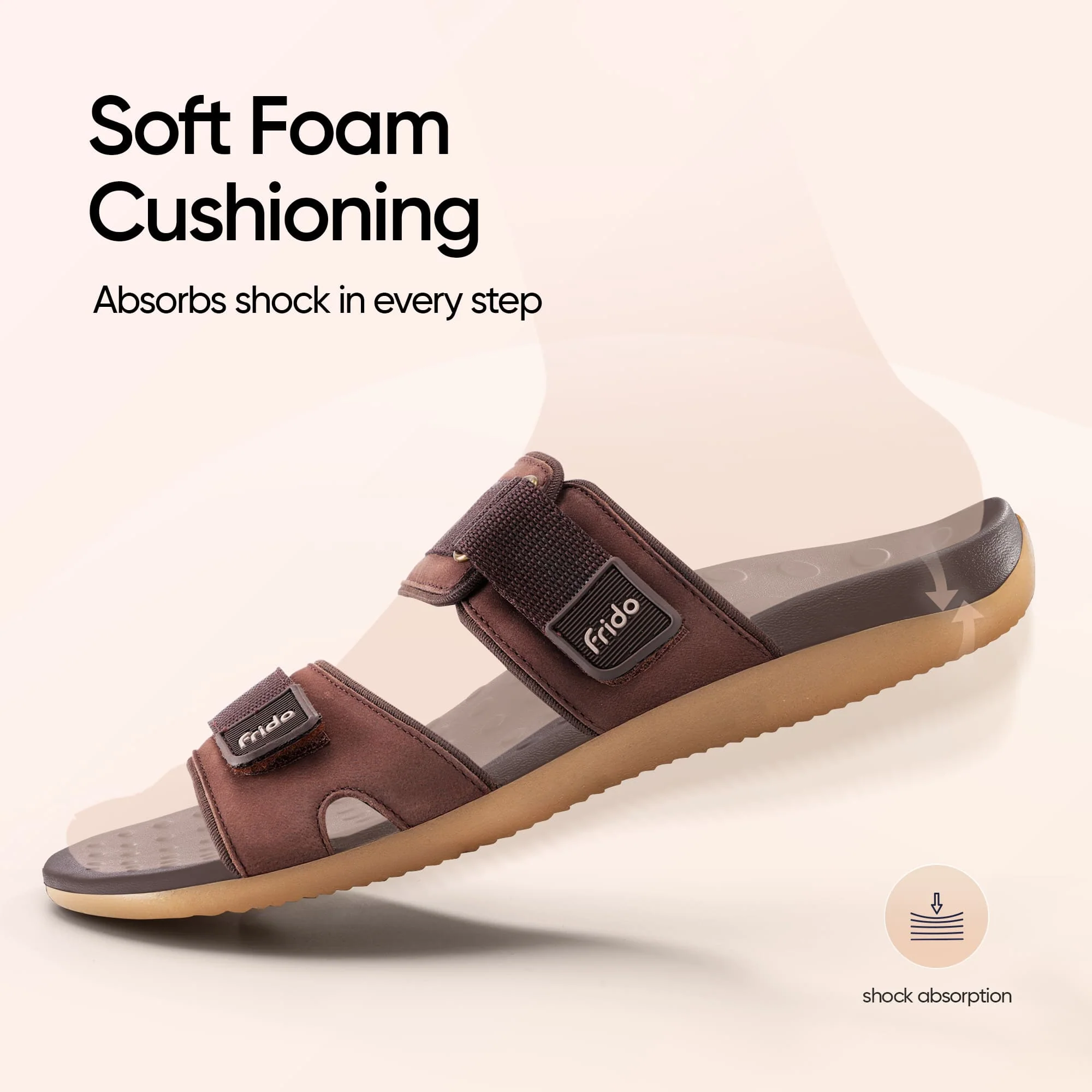 Frido Men's Orthotics Dual Strap Sandals - Image 28