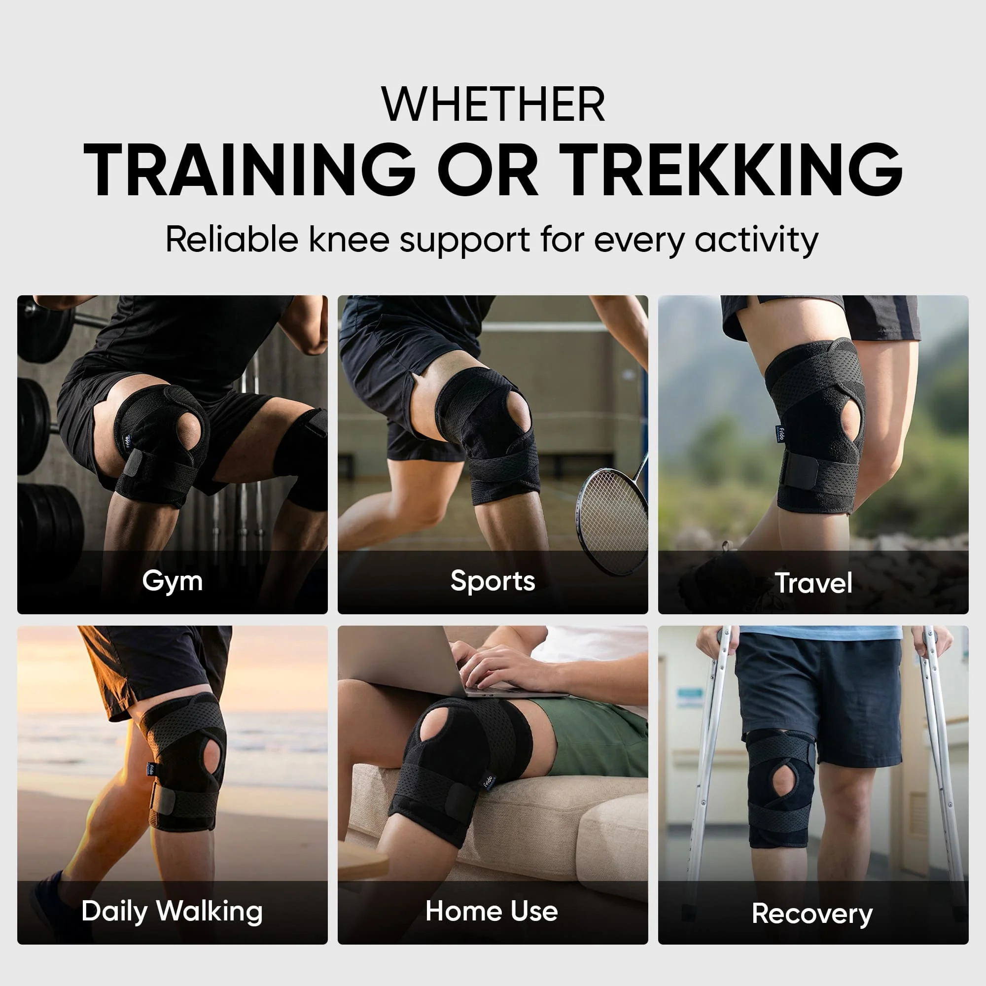Frido Orthotics Knee Support Wrap - Image 4