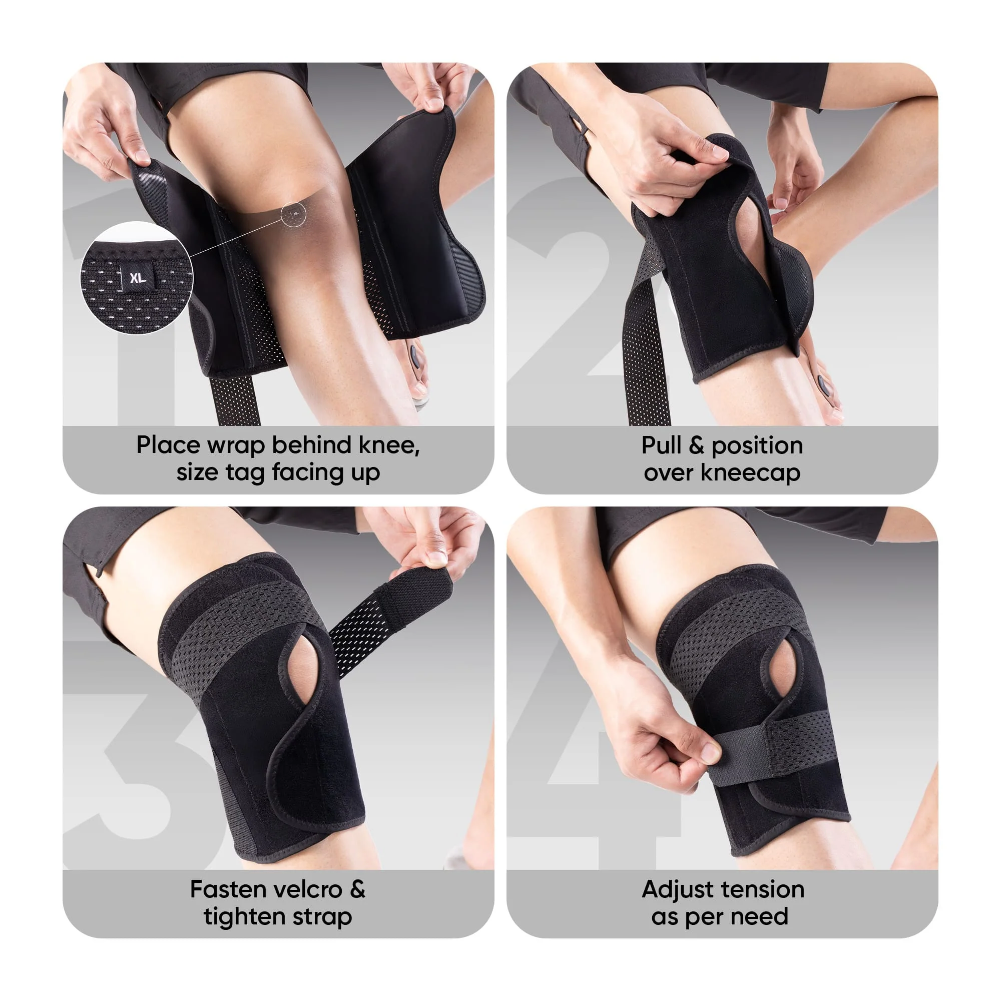 Frido Orthotics Knee Support Wrap - Image 6
