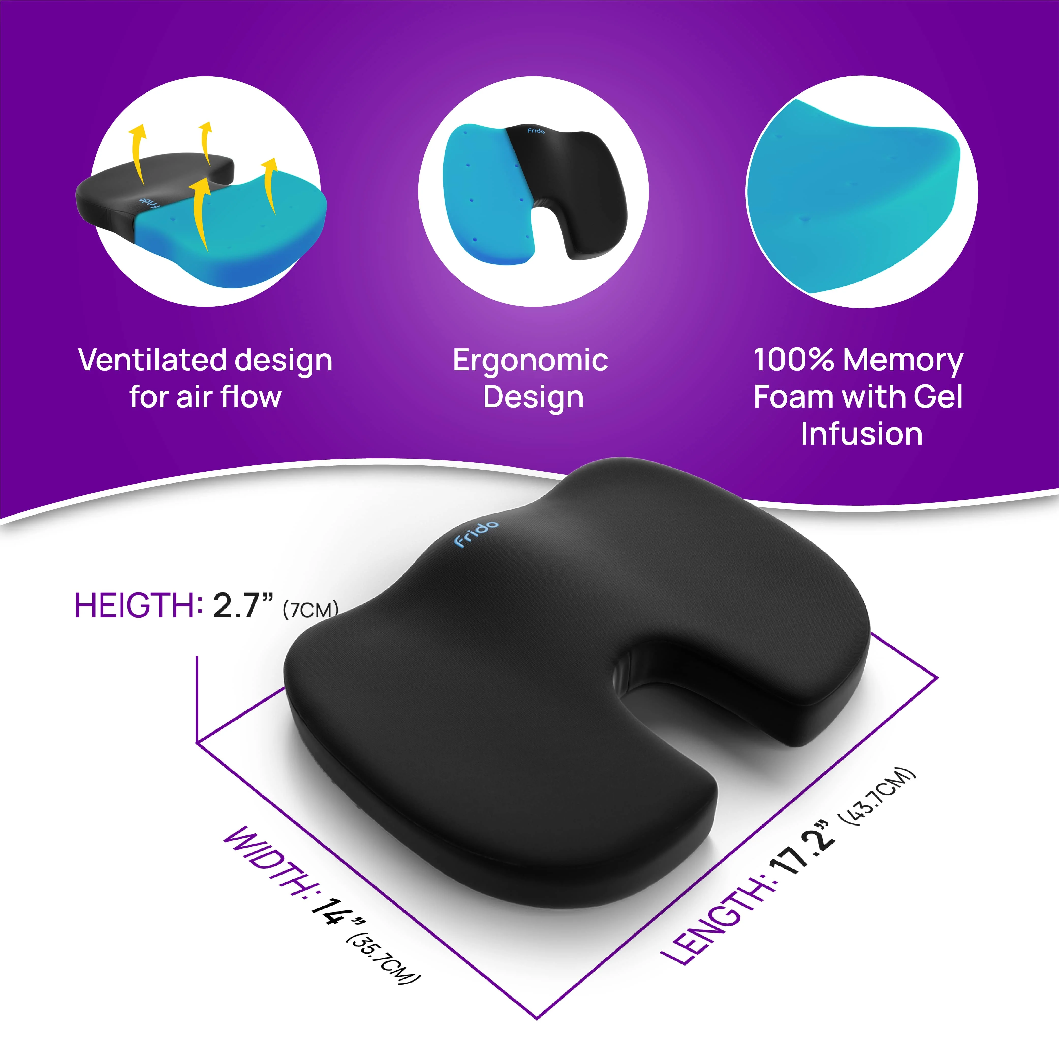 Frido Ultimate Coccyx Seat Cushion - Image 7