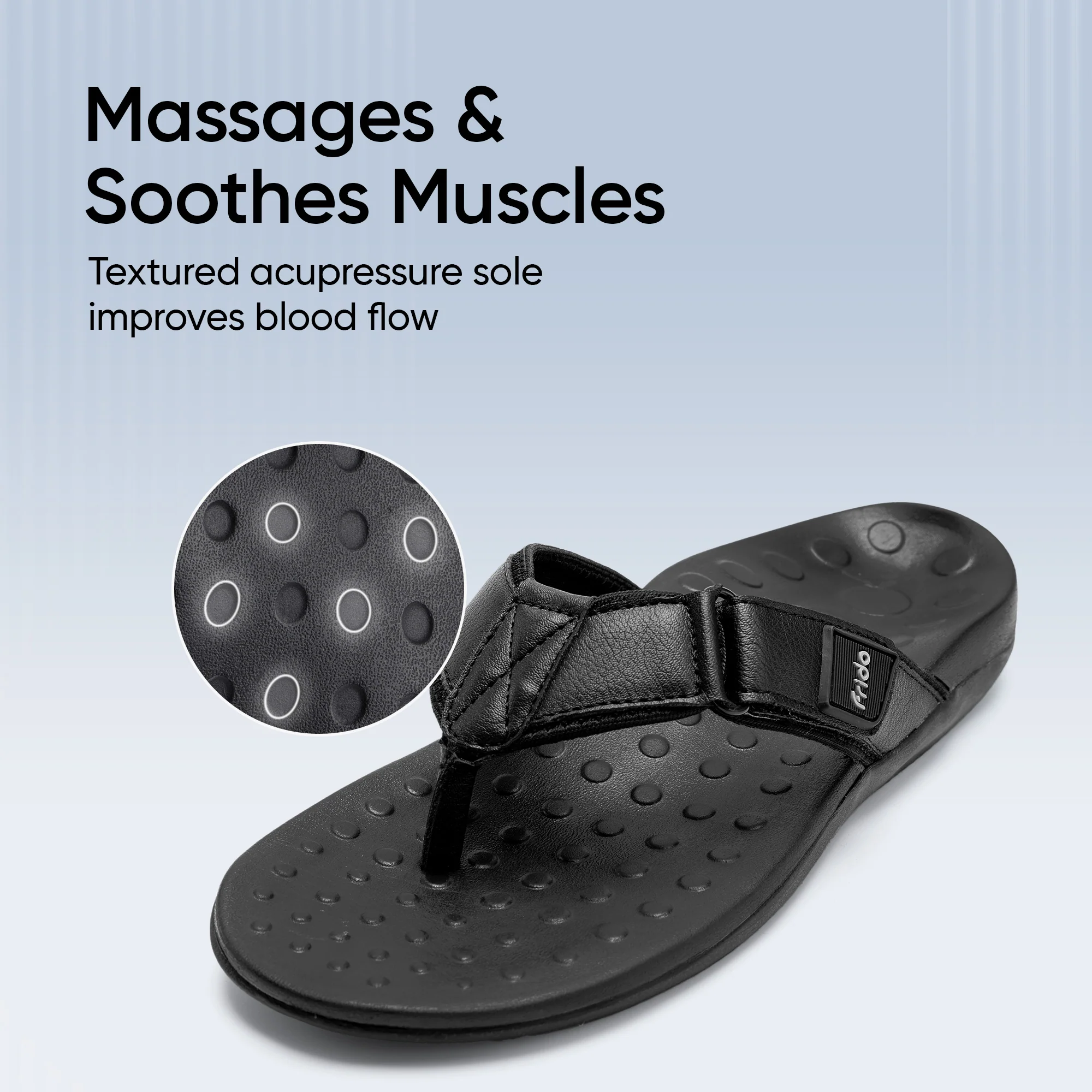 Frido Unisex Orthotics V-Strap Sandals - Image 7