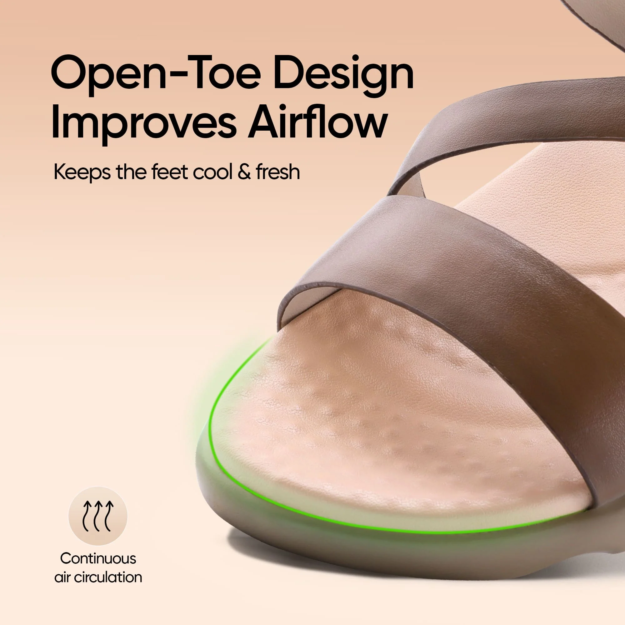 Frido Women's Cloud Comfort Sandal - Toeless - Image 26