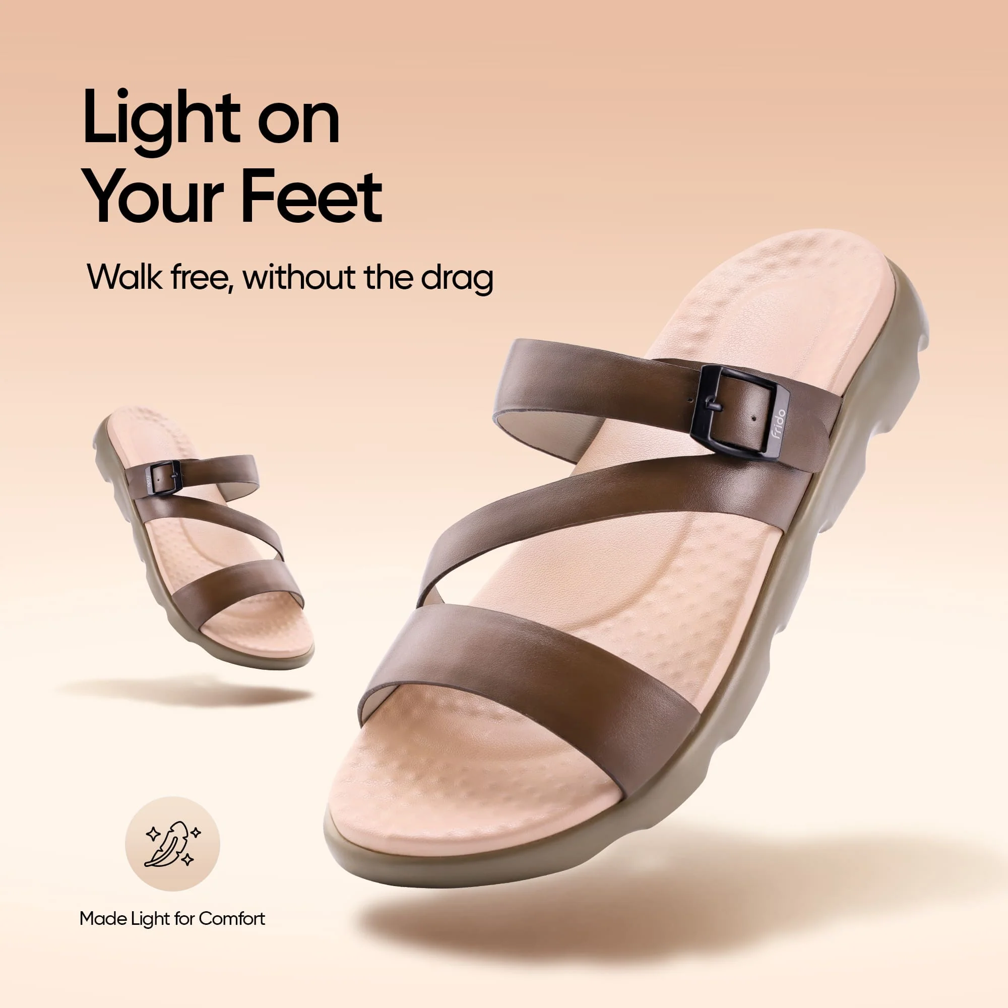 Frido Women's Cloud Comfort Sandal - Toeless - Image 32