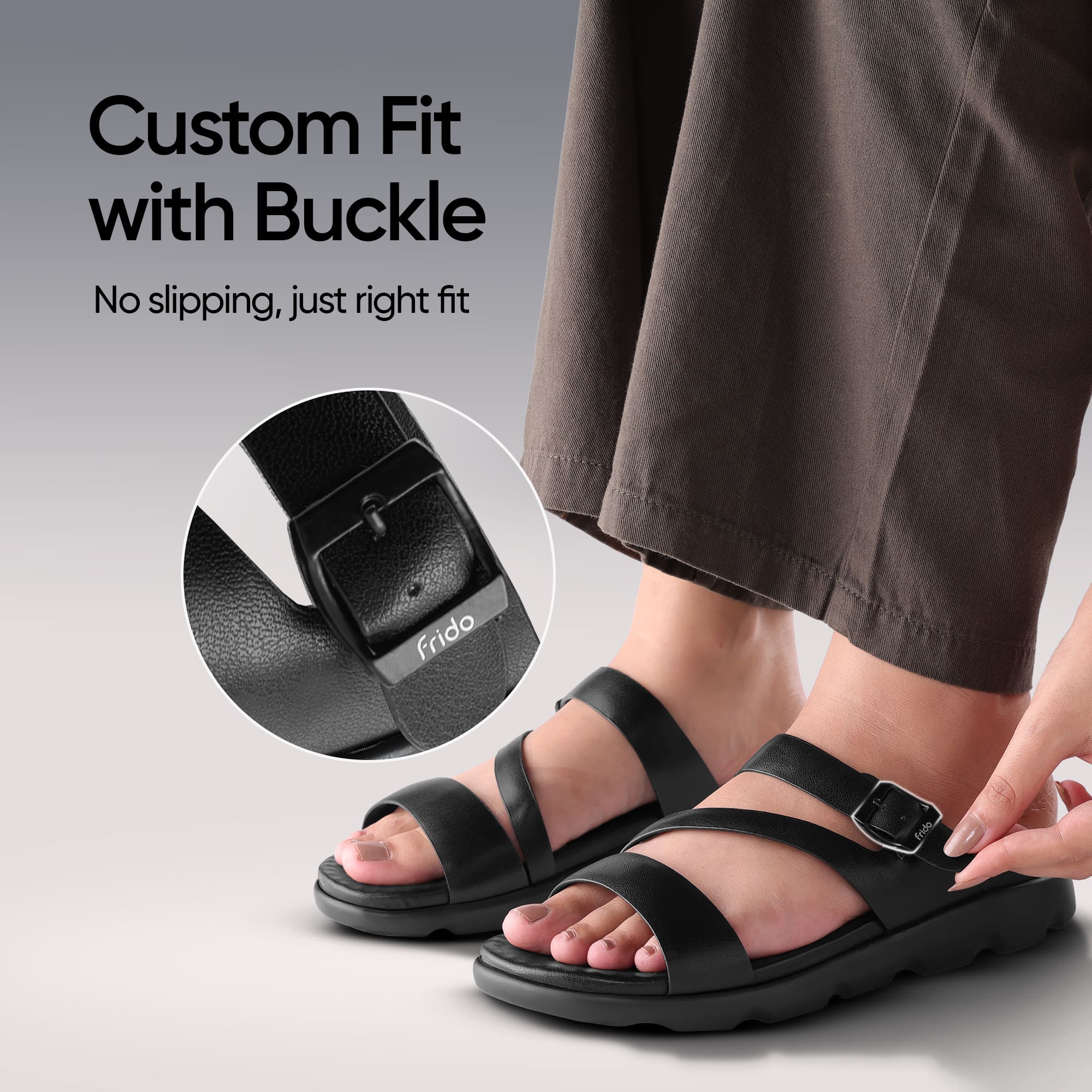 Frido Women's Cloud Comfort Sandal - Toeless - Image 37