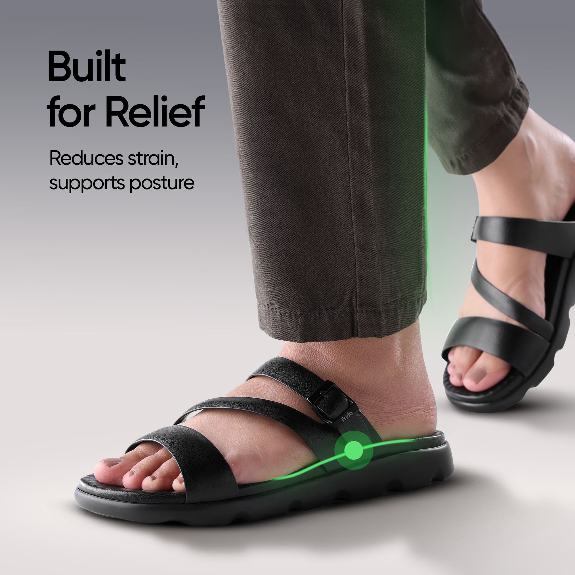 Frido Women's Cloud Comfort Sandal - Toeless - Image 40