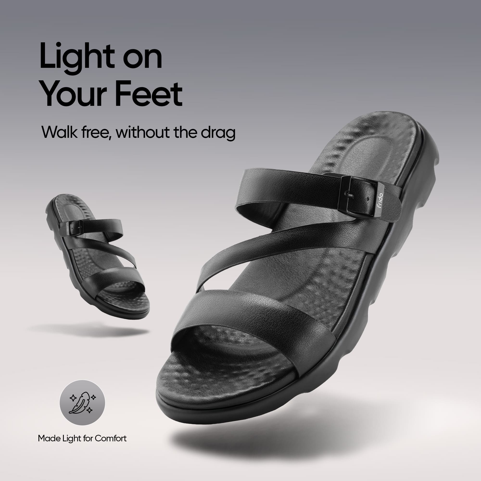 Frido Women's Cloud Comfort Sandal - Toeless - Image 43