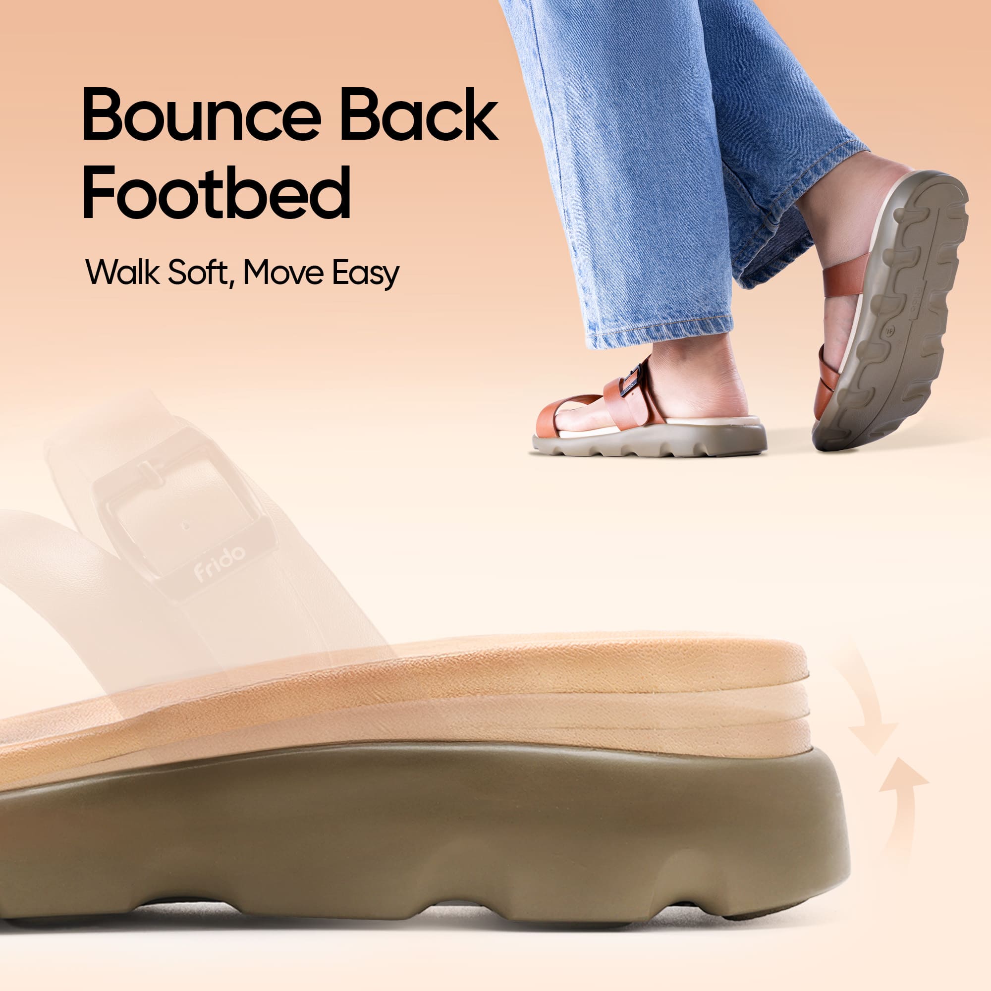 Frido Women's Cloud Comfort Sandal - Toeless - Image 58