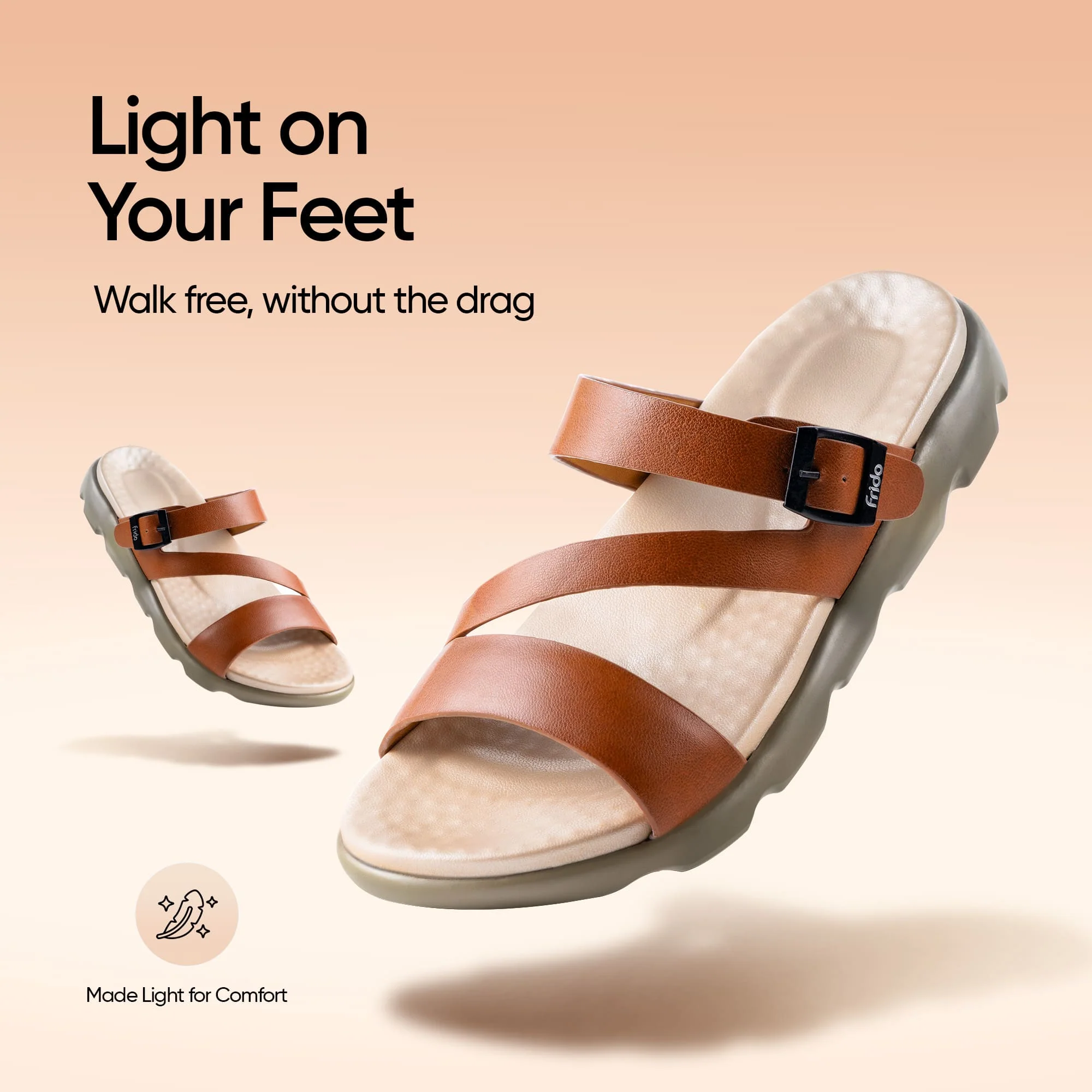 Frido Women's Cloud Comfort Sandal - Toeless - Image 65