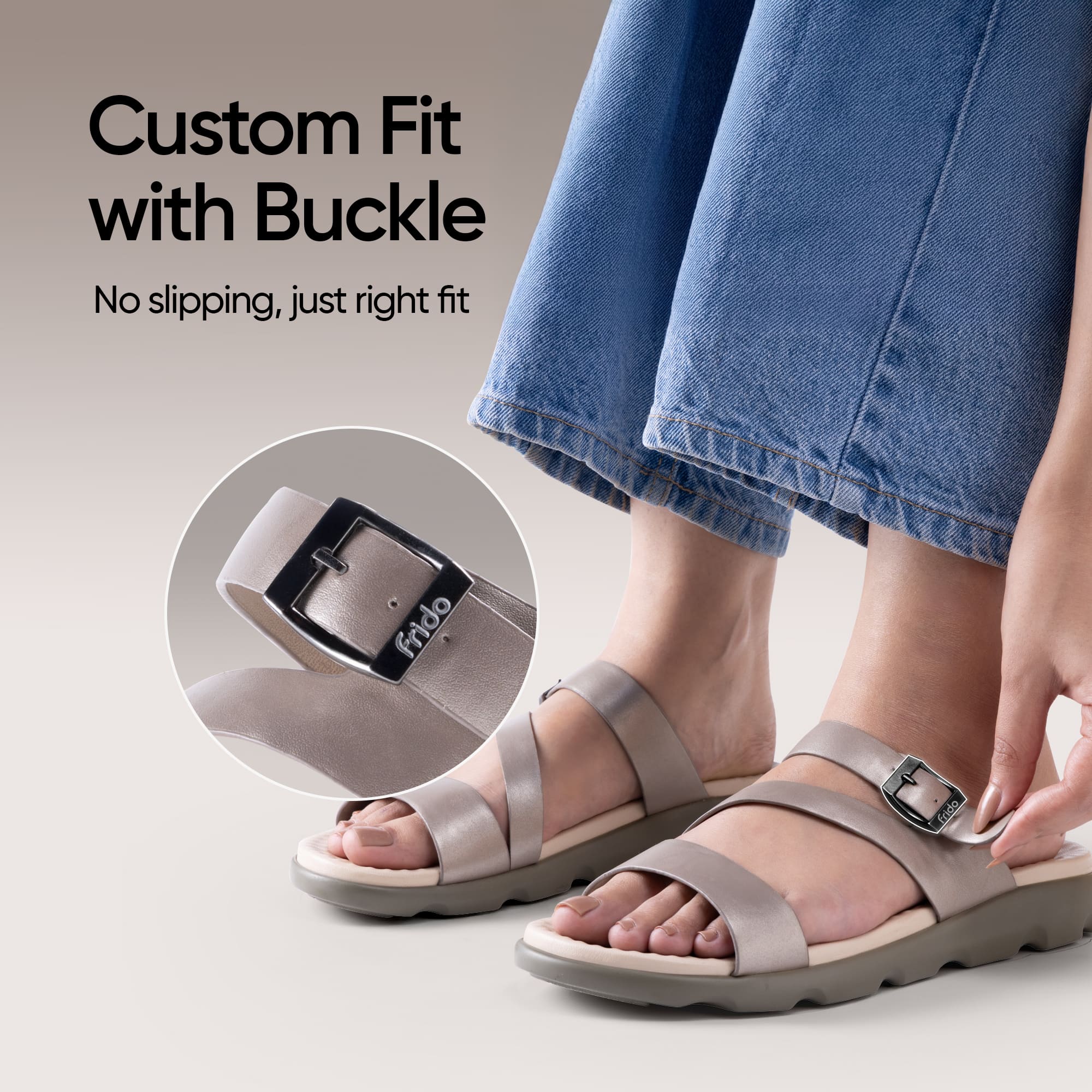 Frido Women's Cloud Comfort Sandal - Toeless - Image 73