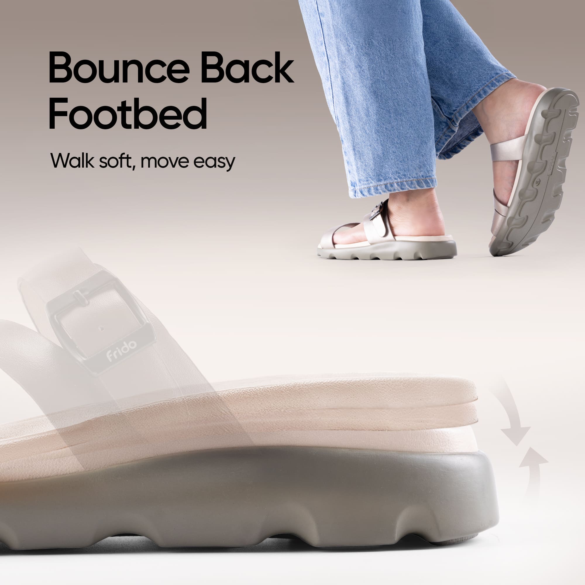 Frido Women's Cloud Comfort Sandal - Toeless - Image 77