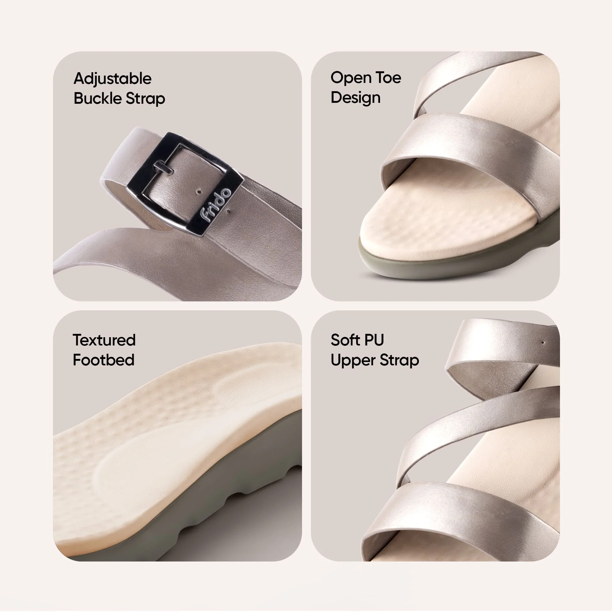 Frido Women's Cloud Comfort Sandal - Toeless - Image 80