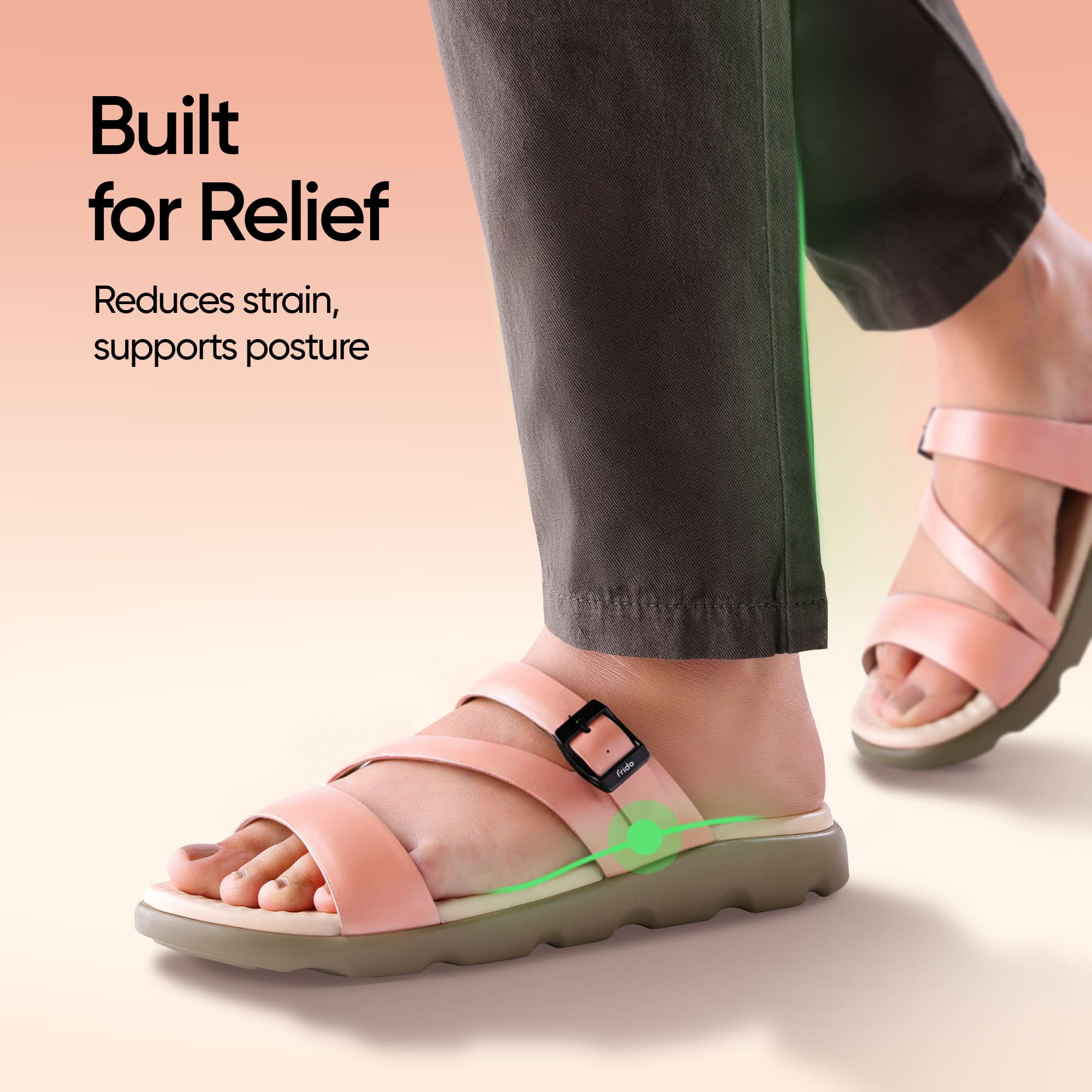 Frido Women's Cloud Comfort Sandal - Toeless - Image 90