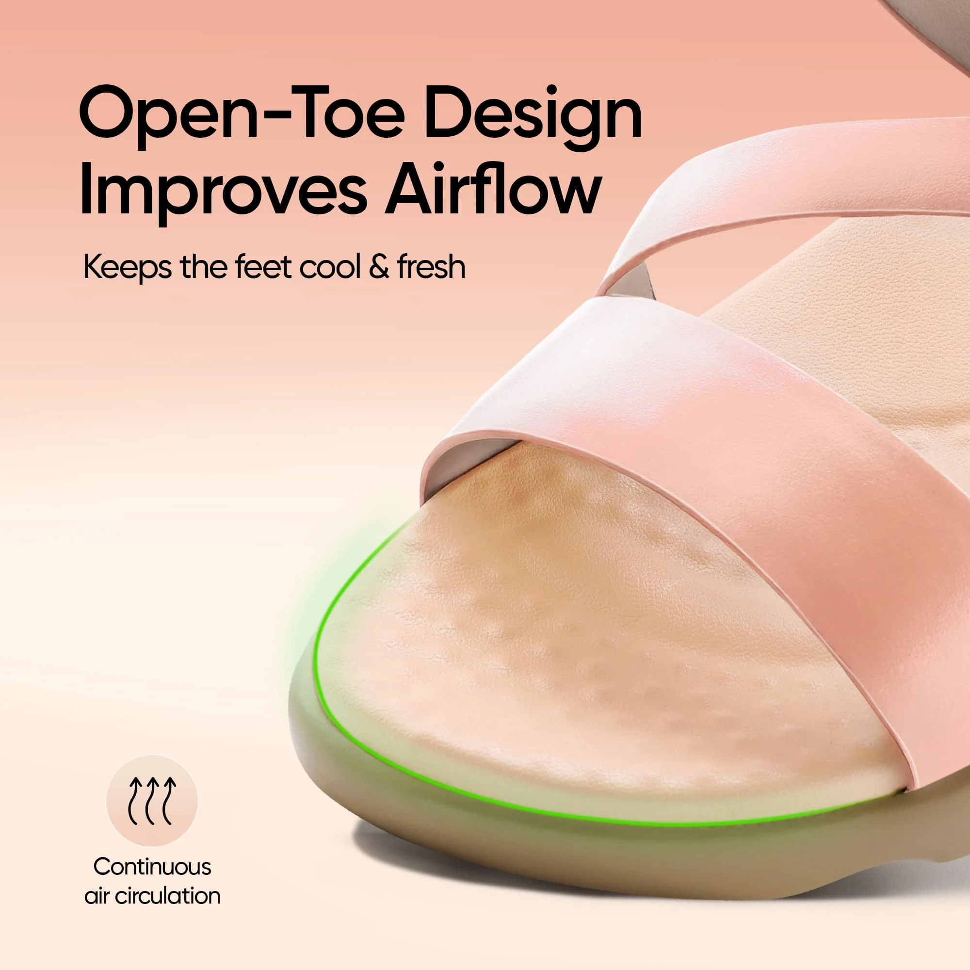 Frido Women's Cloud Comfort Sandal - Toeless - Image 96