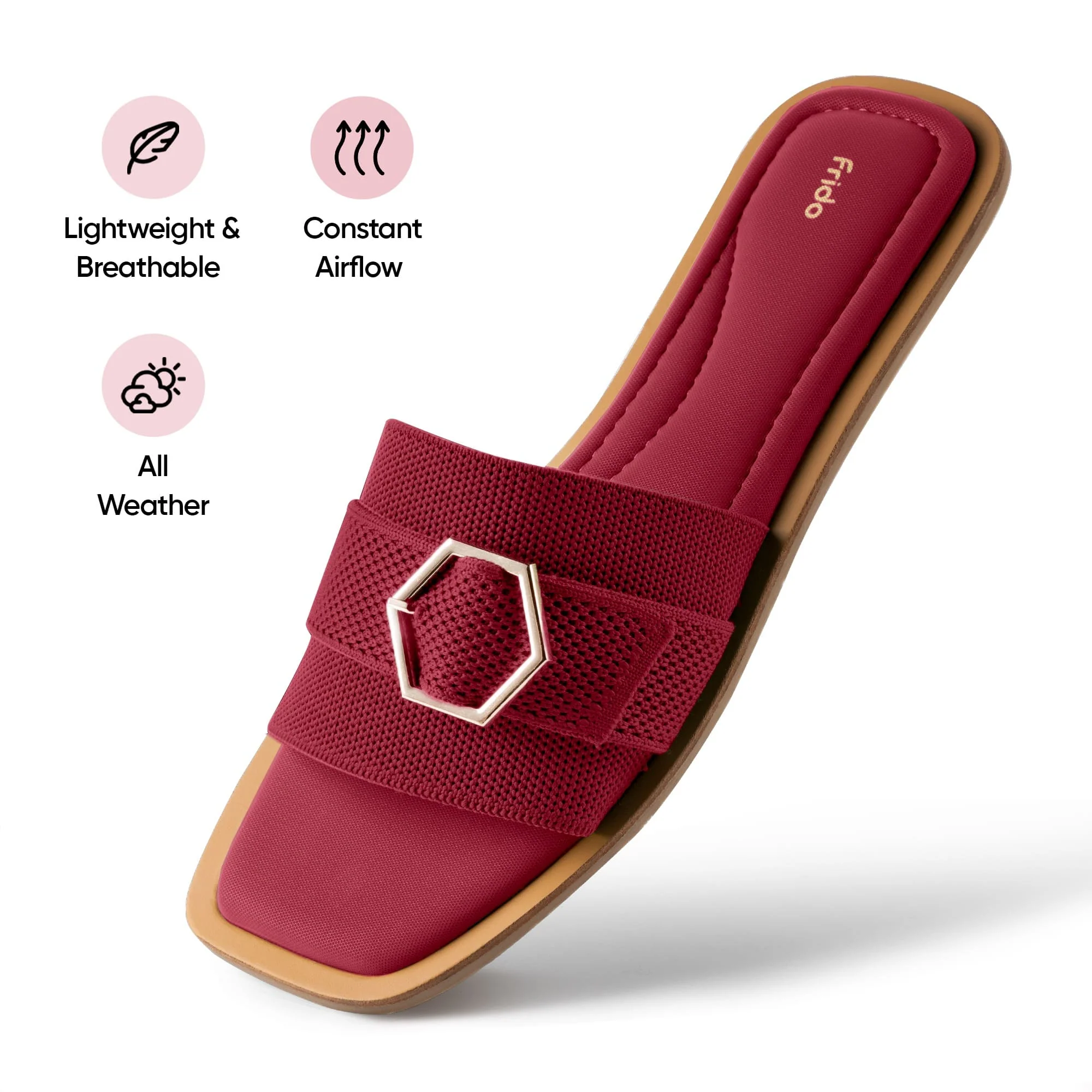 Frido Women's Comfort Flat Sandal - Image 41