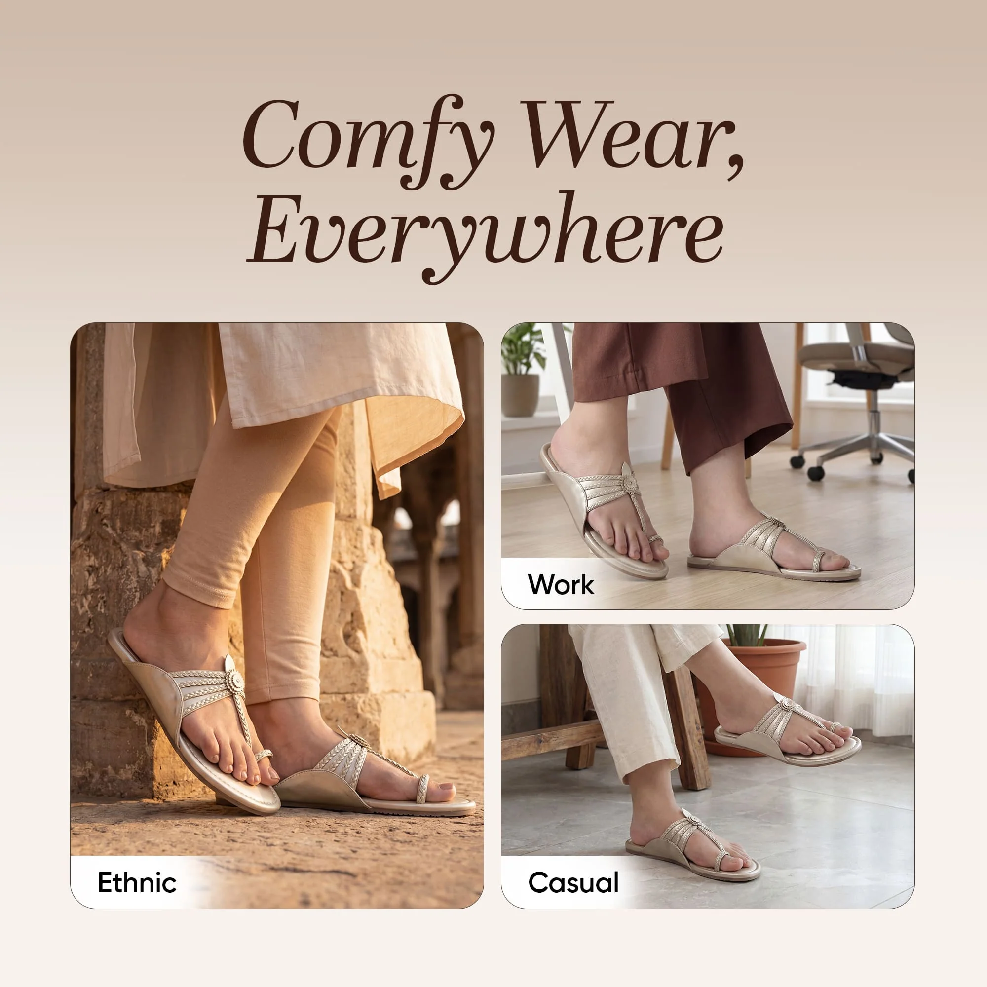 Frido Women's Ethnic Comfort Flat Sandal - Image 23