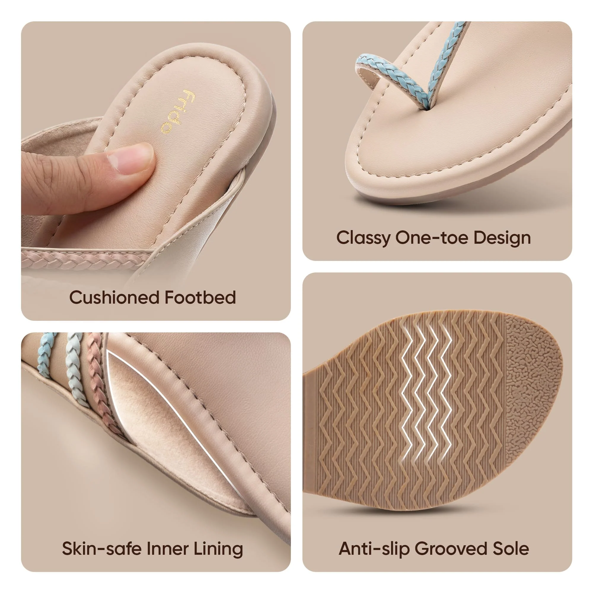 Frido Women's Ethnic Comfort Flat Sandal - Image 29