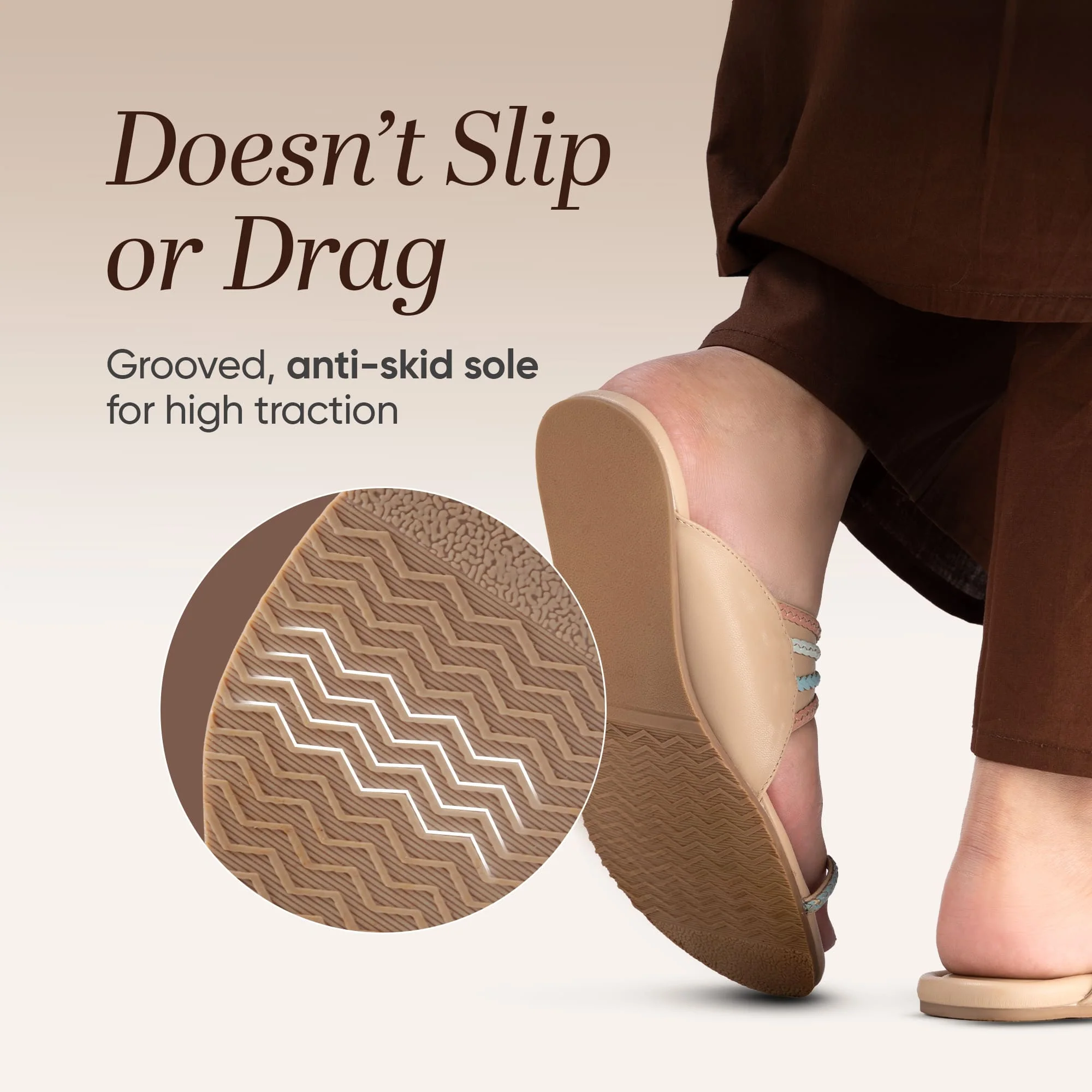 Frido Women's Ethnic Comfort Flat Sandal - Image 36