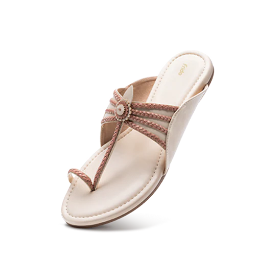 Frido Women's Ethnic Comfort Flat Sandal - Image 5