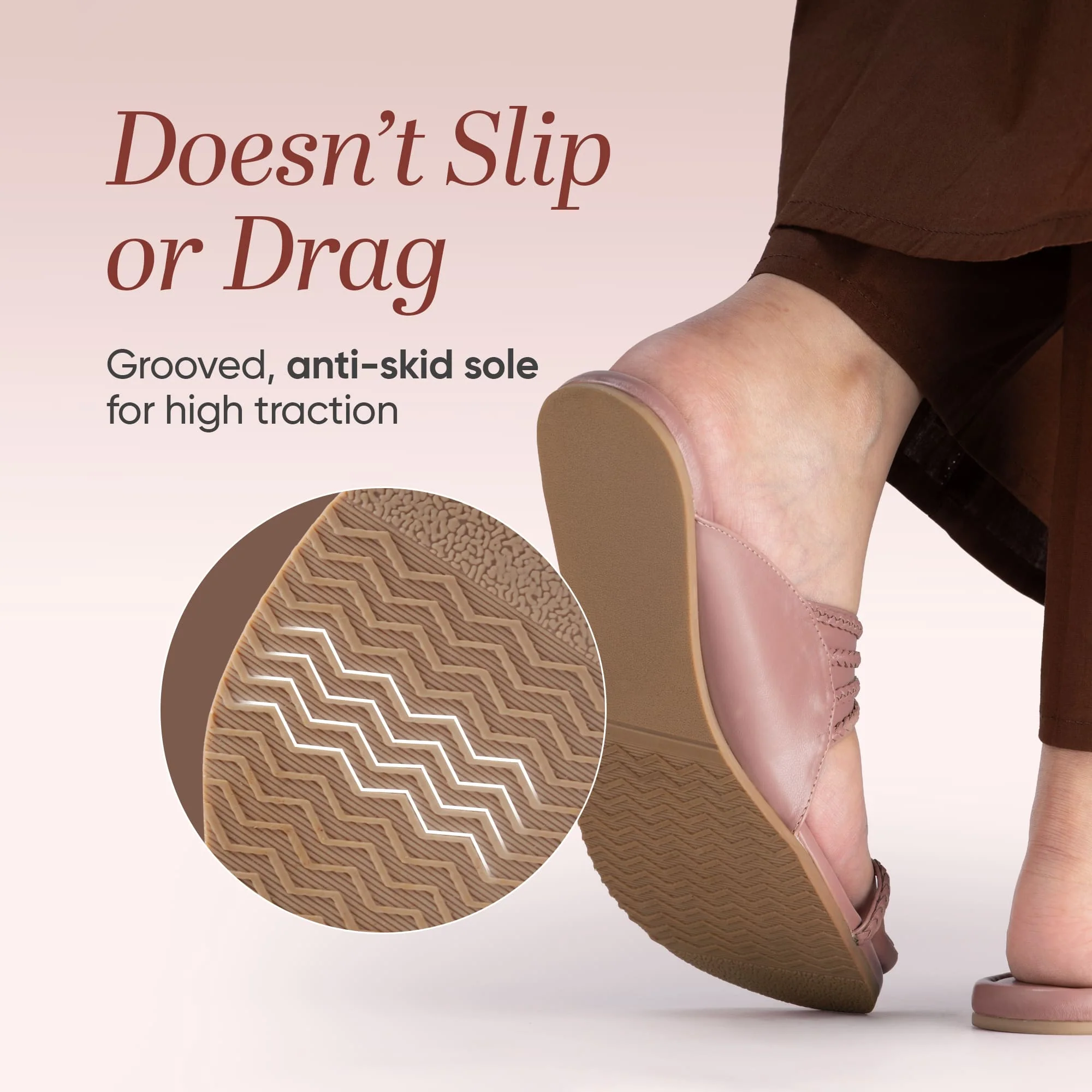 Frido Women's Ethnic Comfort Flat Sandal - Image 8