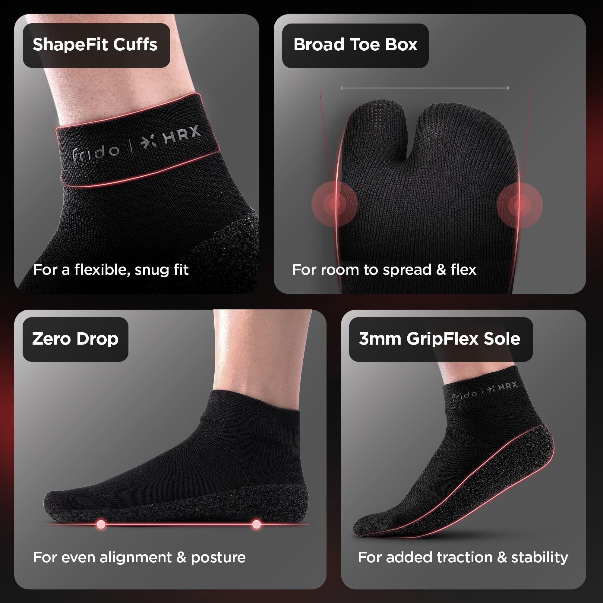 Frido x HRX Barefoot Sock Shoe Pro - Image 5