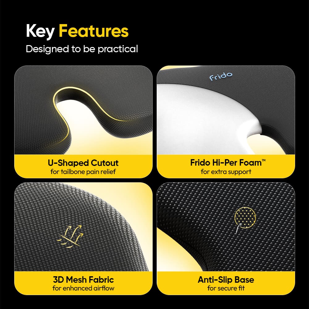 Frido Ultimate Car Wedge Seat Cushion - Image 4